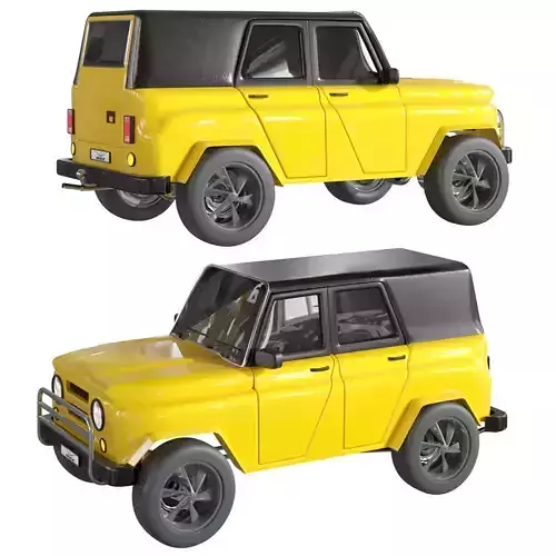 uaz 1972 3D model