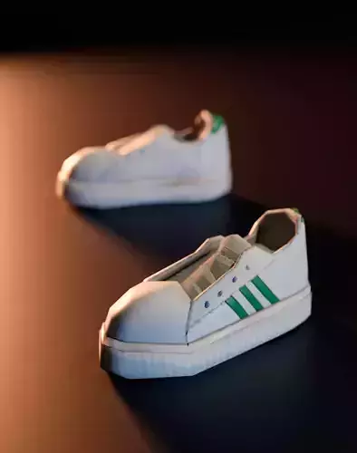  Stylized Low-Poly Sneakers
