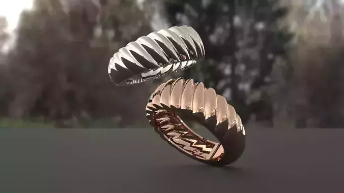 Helix Inspired Ring Design 