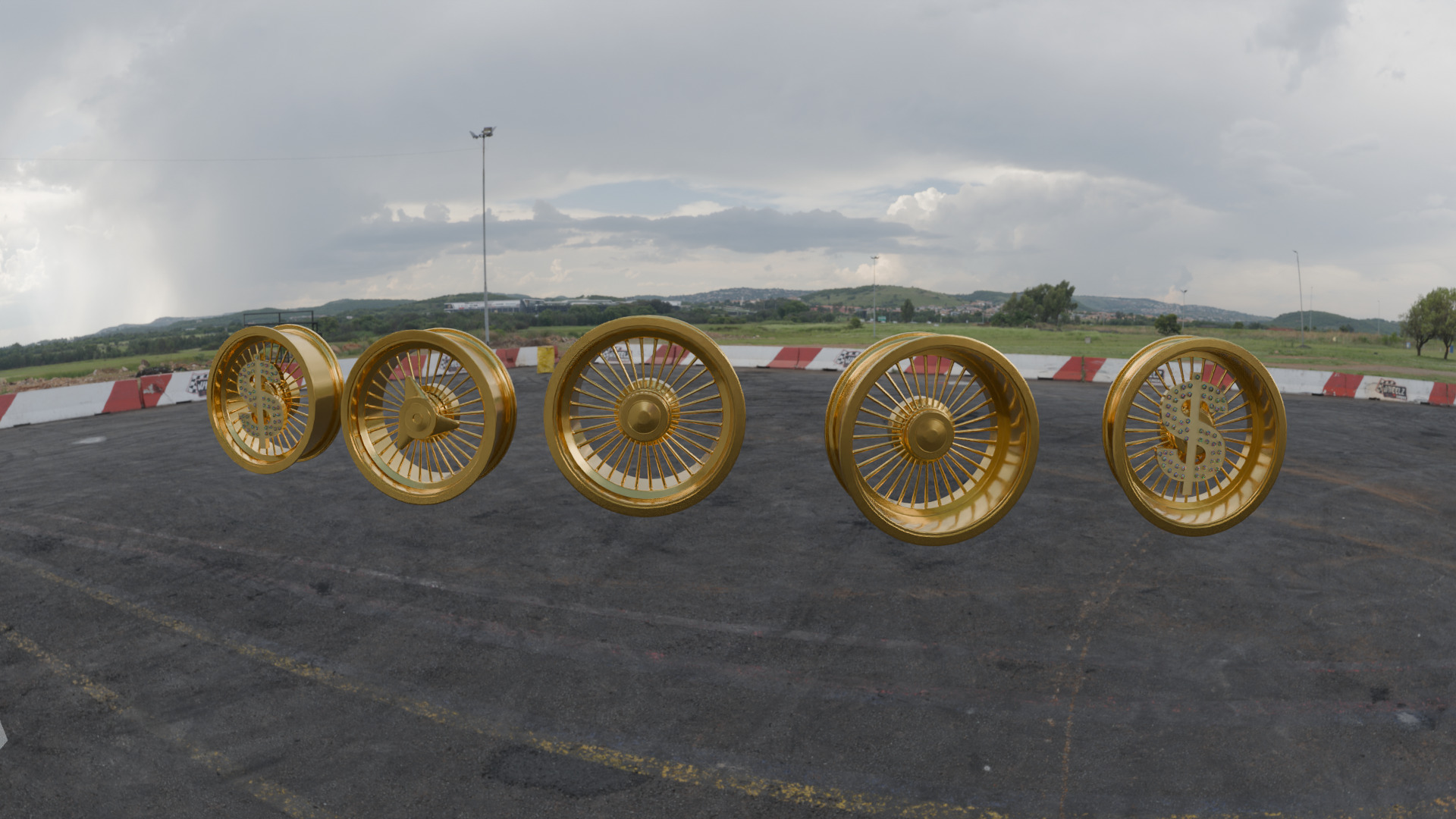 Custom Lowrider Wheel Design for 3D Printing  STL File 3D print model_3