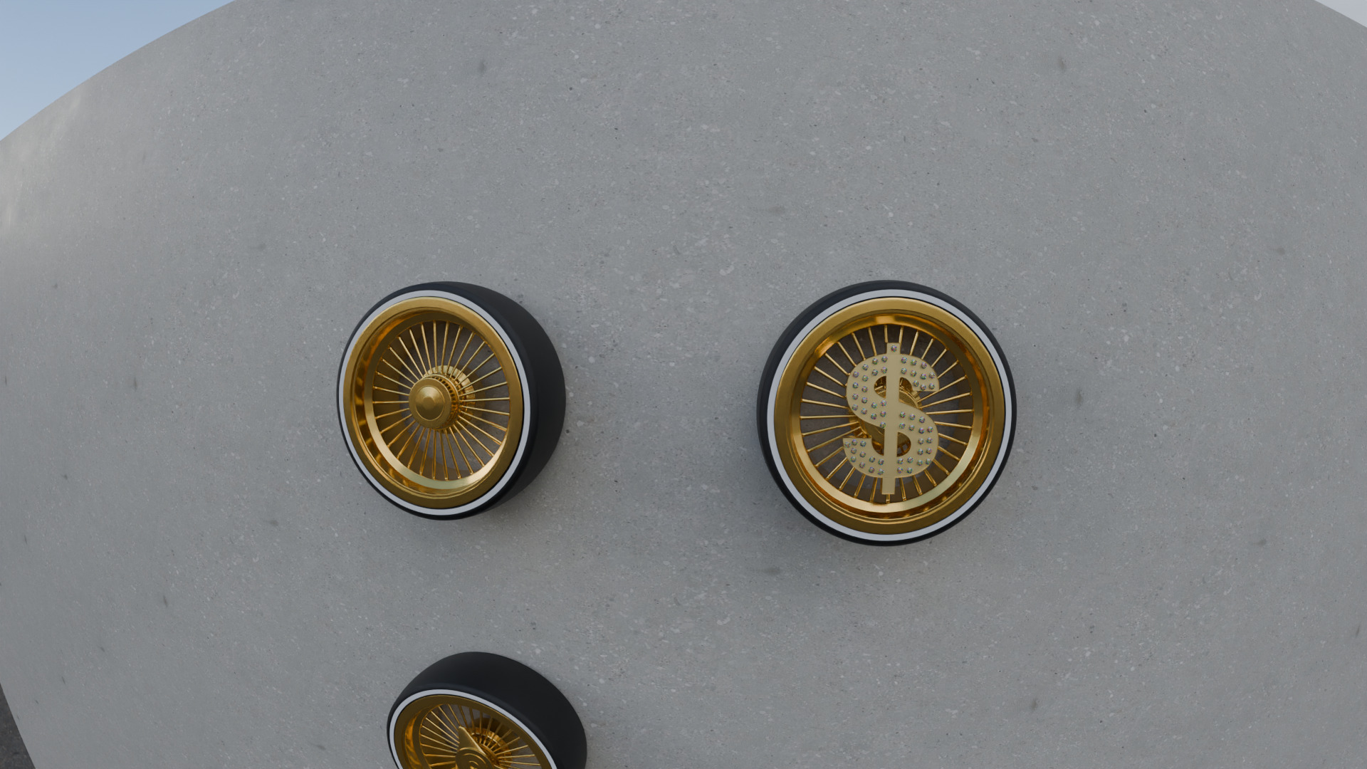 Custom Lowrider Wheel Design for 3D Printing  STL File 3D print model_5