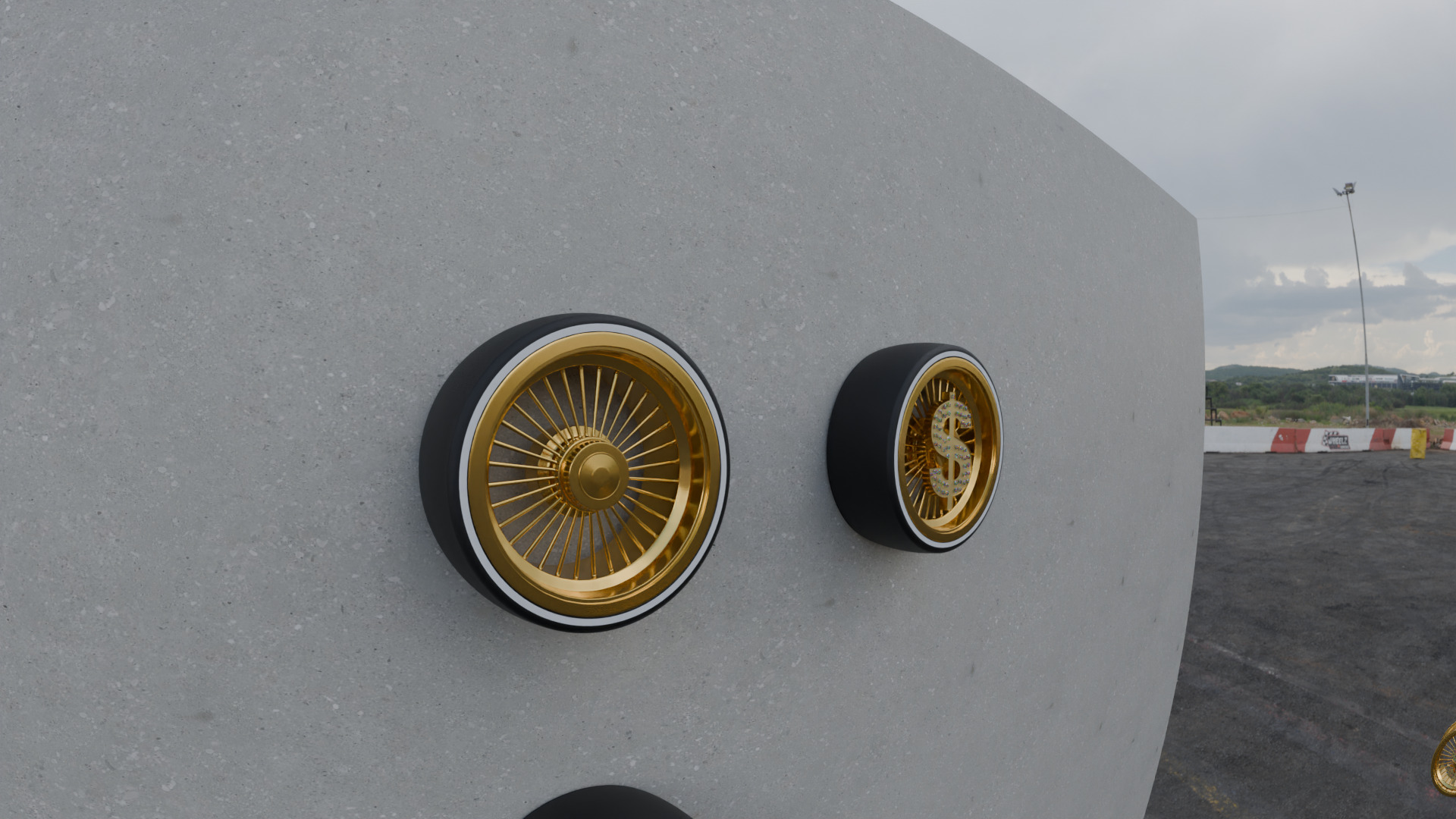 Custom Lowrider Wheel Design for 3D Printing  STL File 3D print model_6