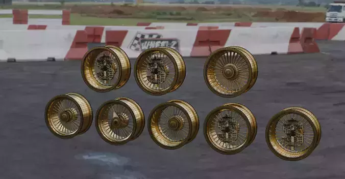 Custom Lowrider Wheel Design for 3D Printing  STL File 3D print model Custom Lowrider Wheel Design for 3D Printing  STL File 3D print model