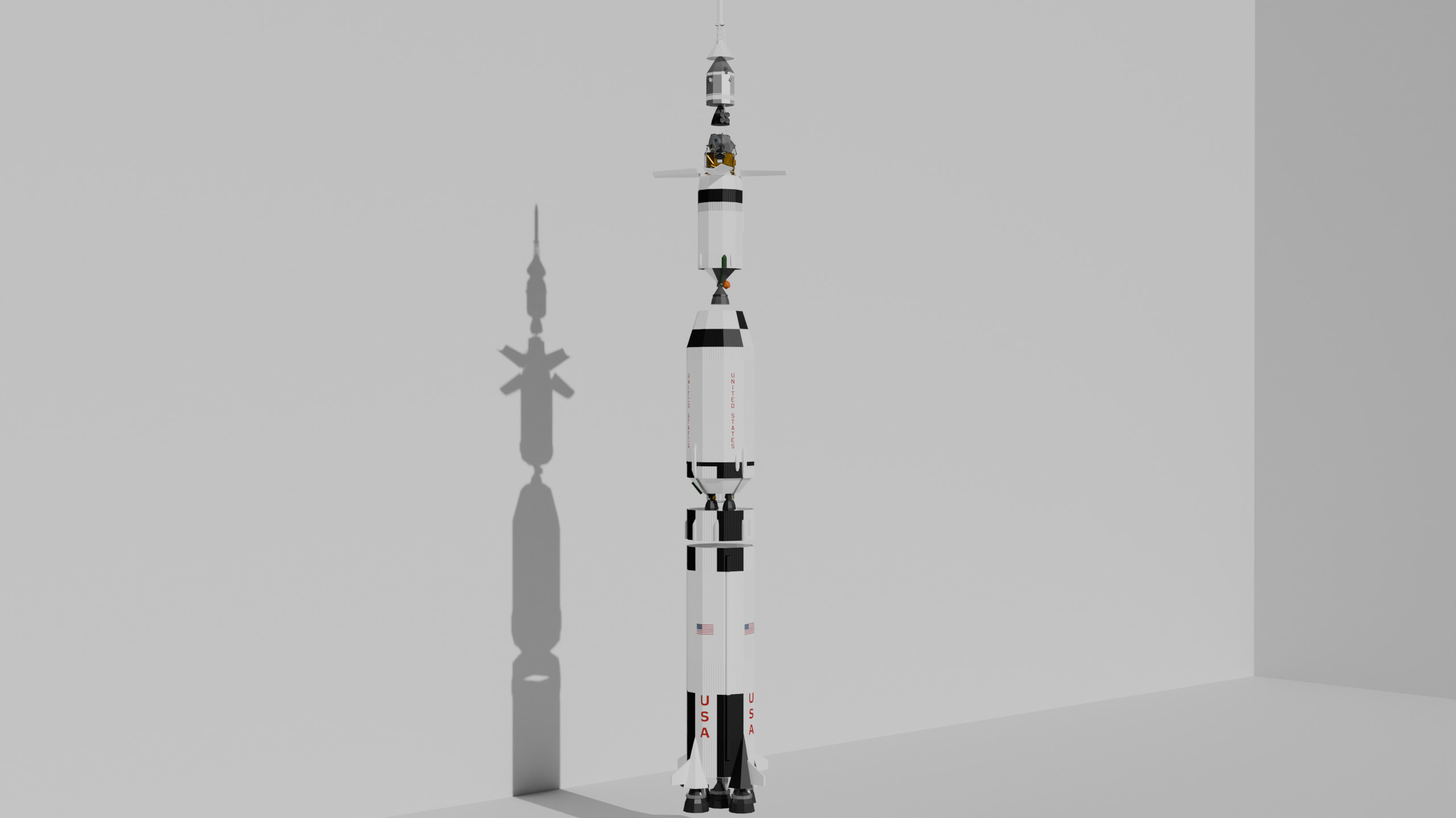 Human Spaceflight Pre-Shuttle Era Low Poly model pack Low-poly 3D model_23