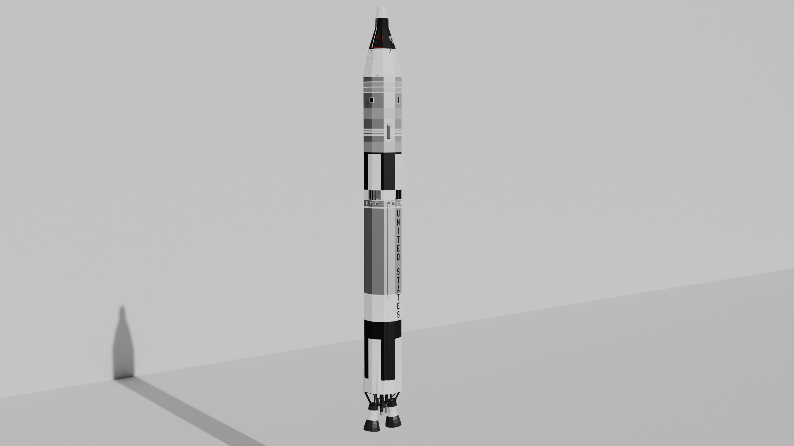 Human Spaceflight Pre-Shuttle Era Low Poly model pack Low-poly 3D model_16