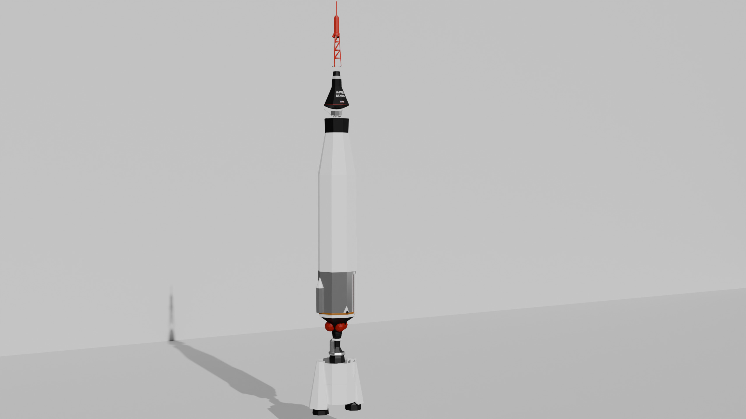 Human Spaceflight Pre-Shuttle Era Low Poly model pack Low-poly 3D model_11
