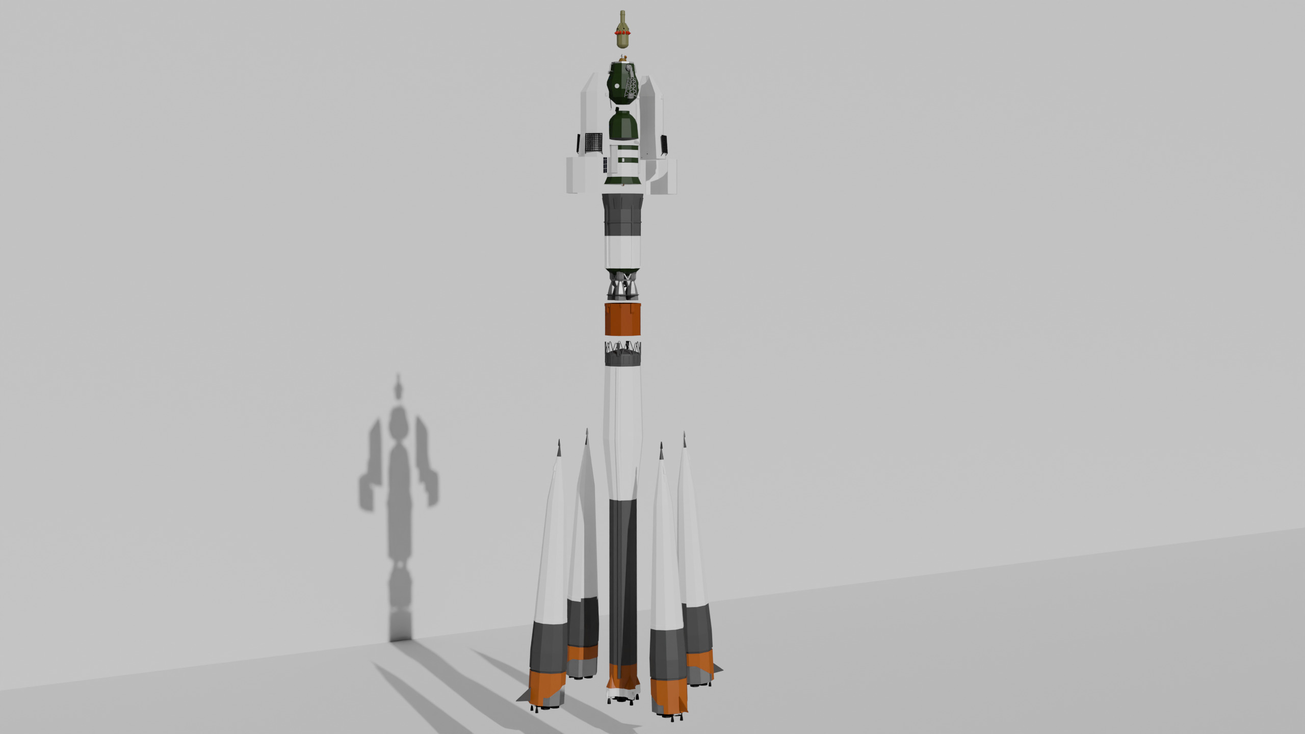 Human Spaceflight Pre-Shuttle Era Low Poly model pack Low-poly 3D model_27