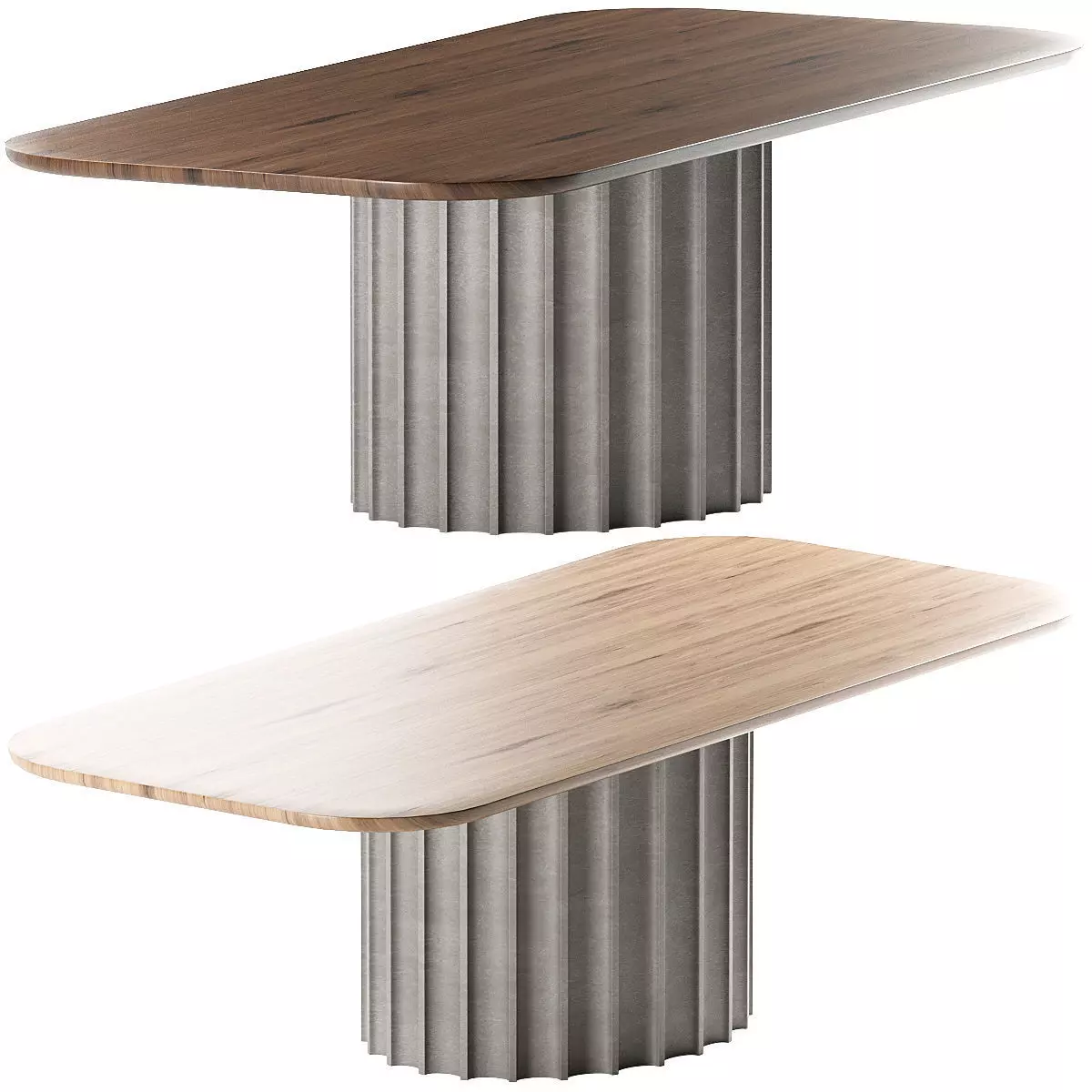 Bonaldo Dorian Wooden Dining Table 3D model
