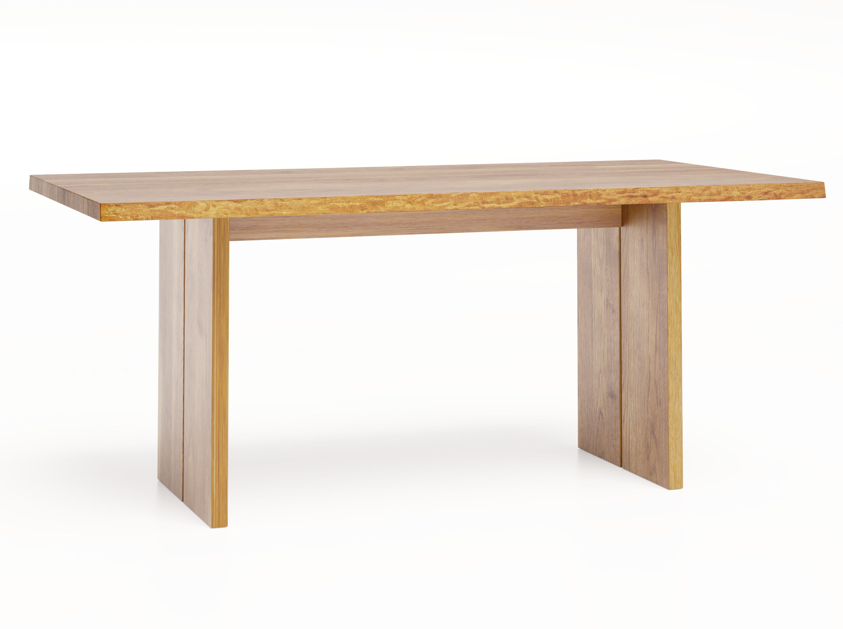 Table oak texture 3D model_5