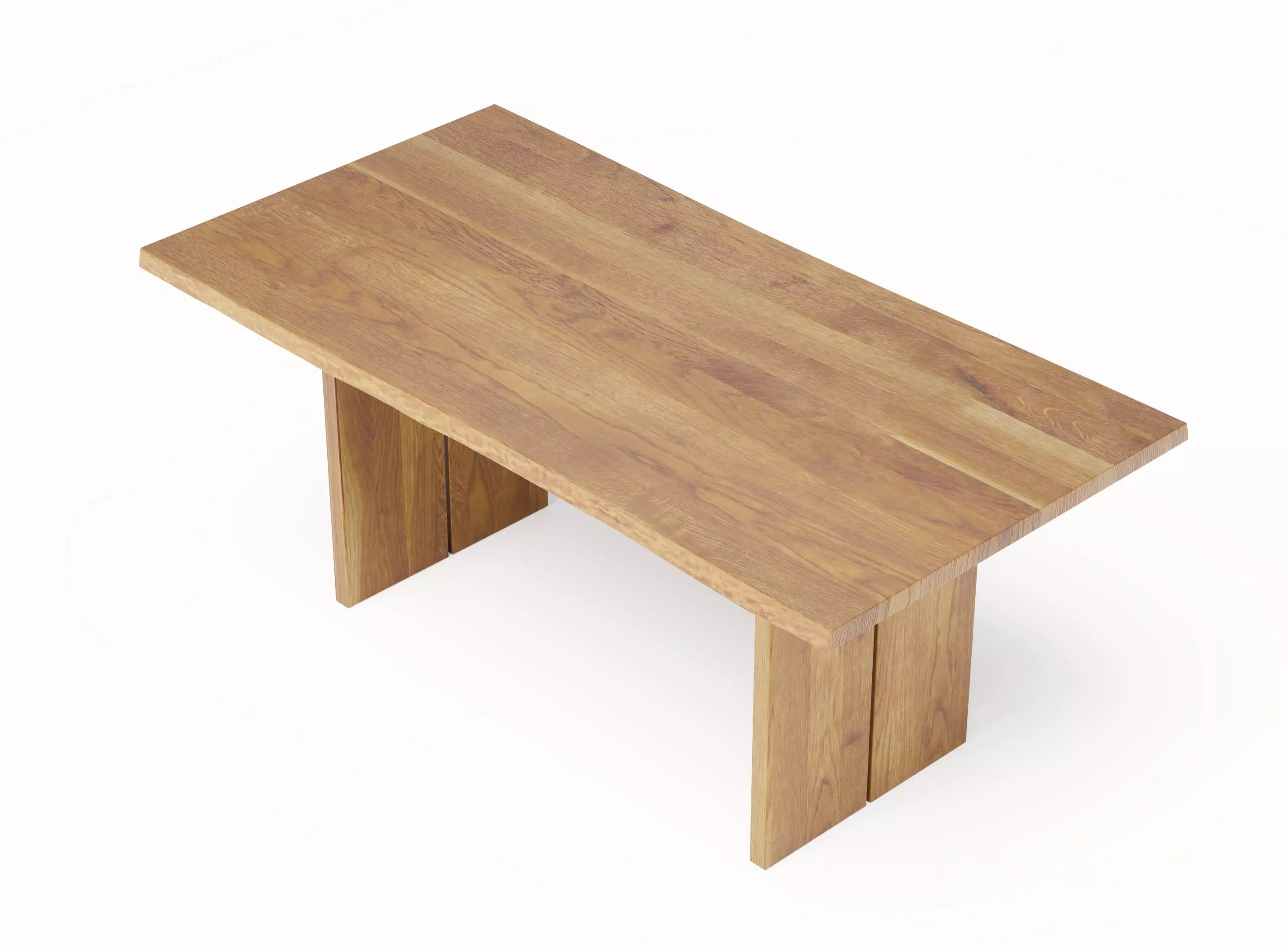 Table oak texture 3D model_0