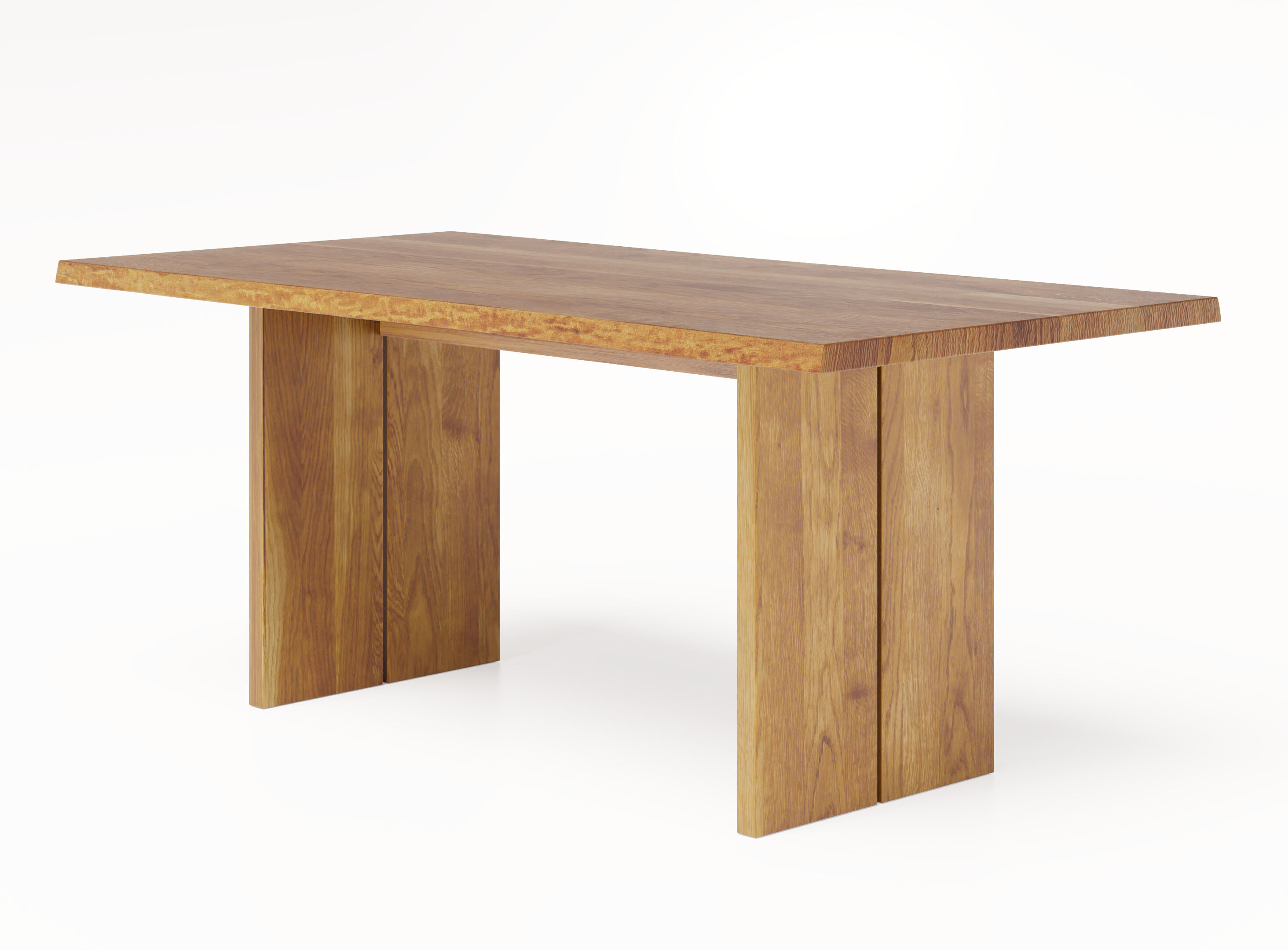 Table oak texture 3D model_3