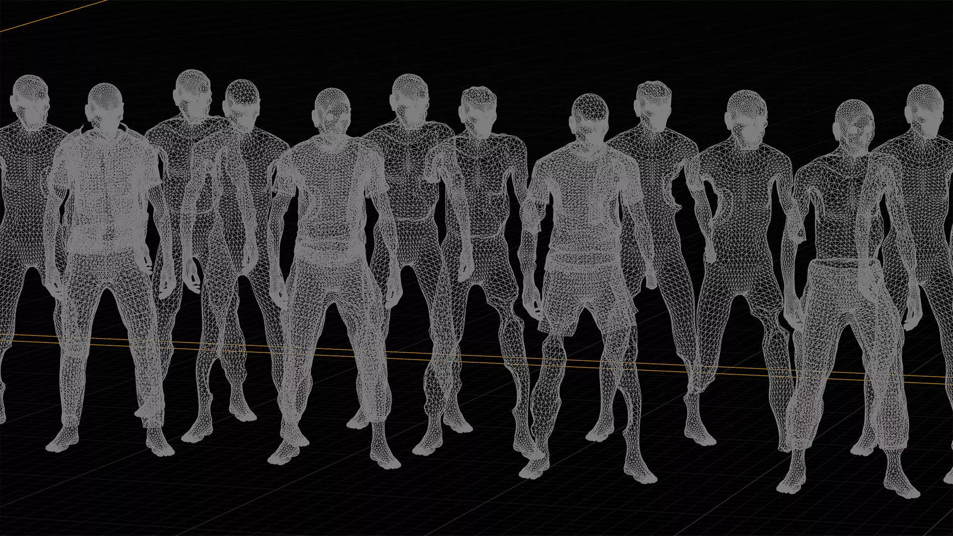 Modular Zombie Dismemberment Pack Low-poly 3D model_21