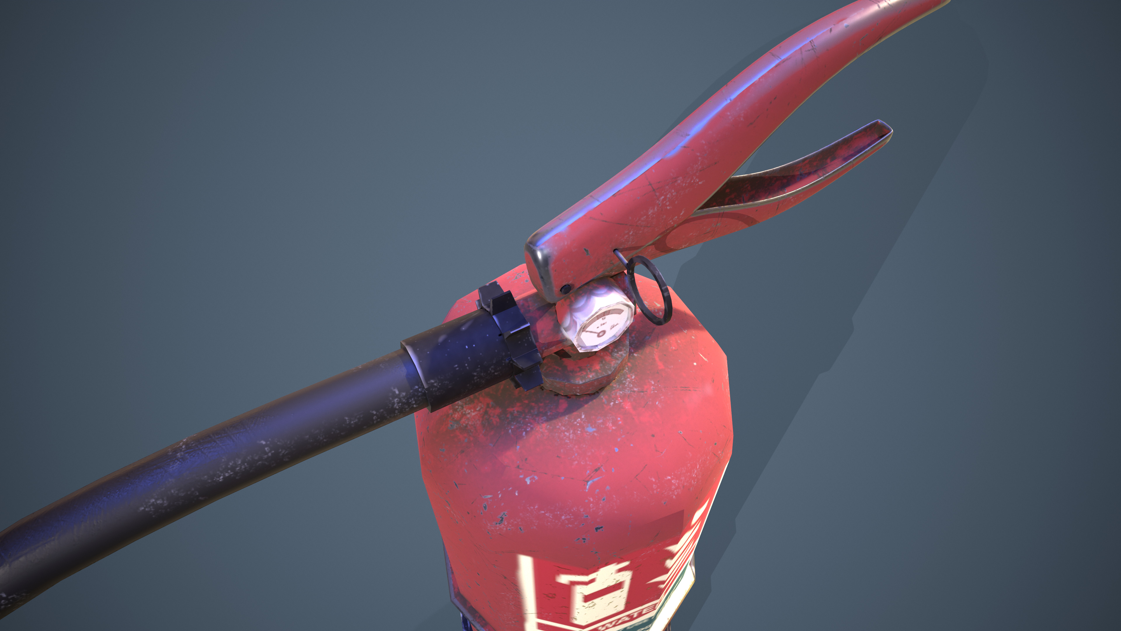 Fire Extinguisher Low-poly 3D model_1