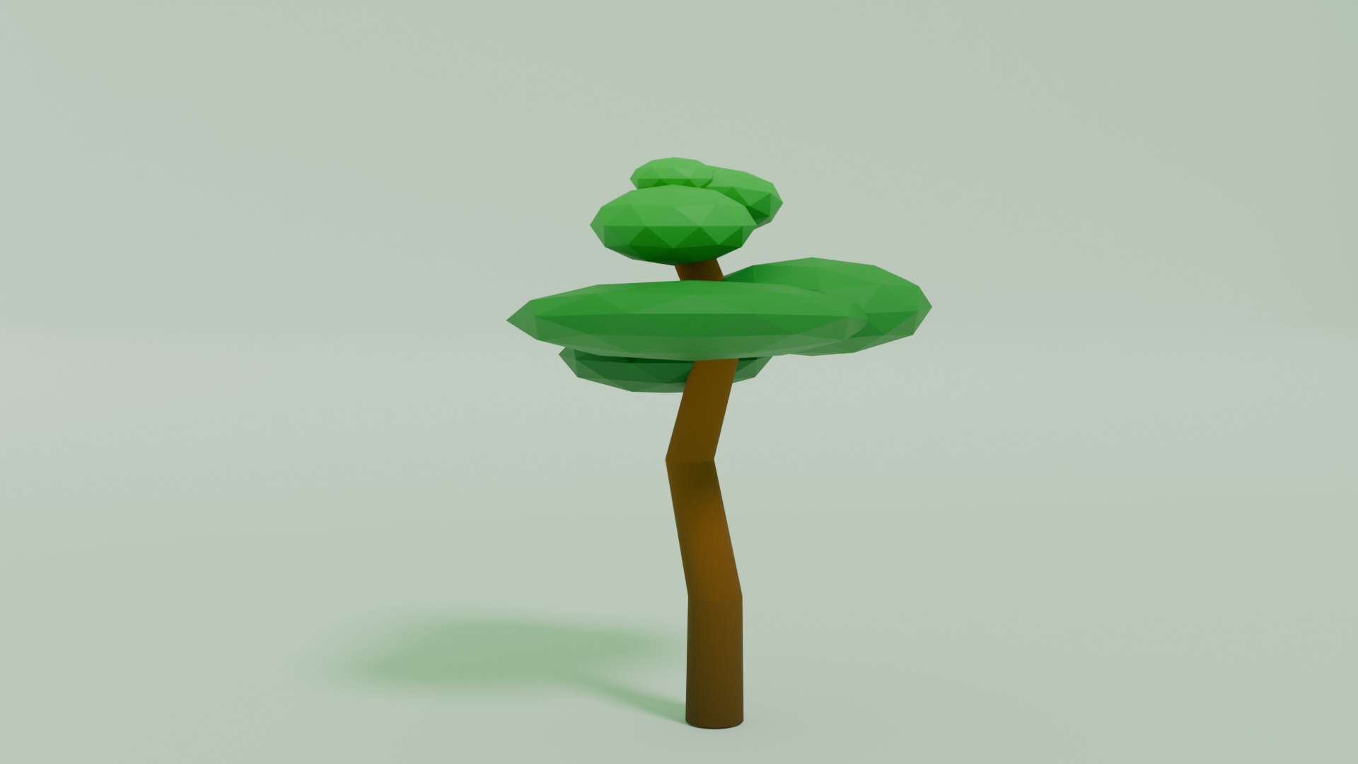 Tree Low Poly Low-poly 3D model_2