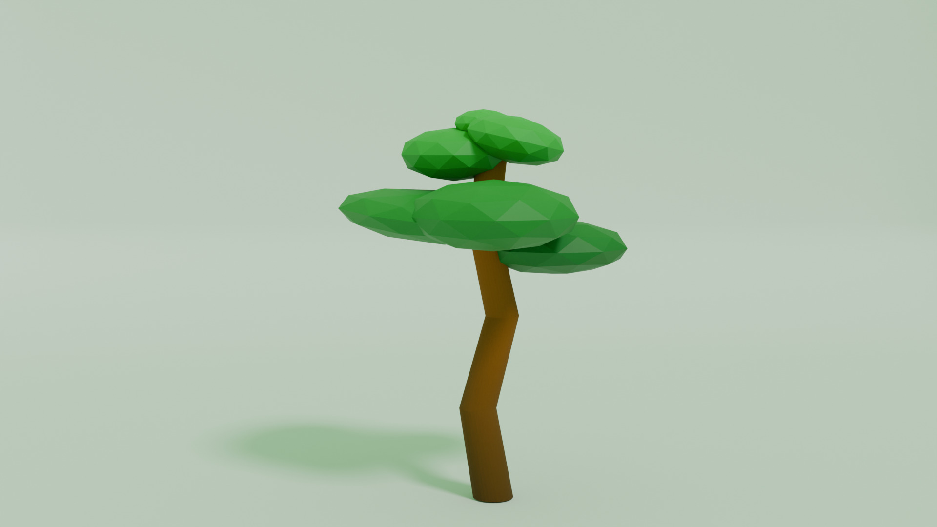 Tree Low Poly Low-poly 3D model_3