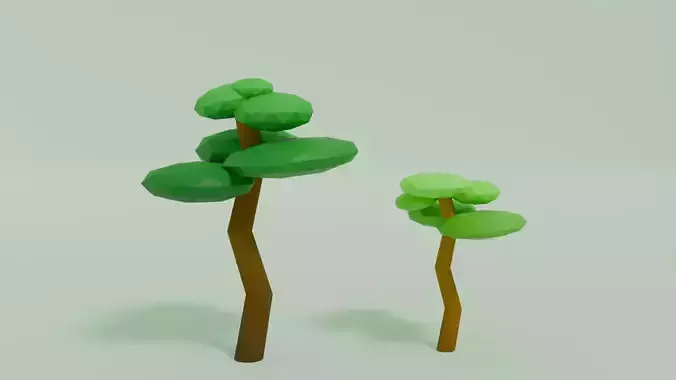 Tree Low Poly Low-poly 3D model