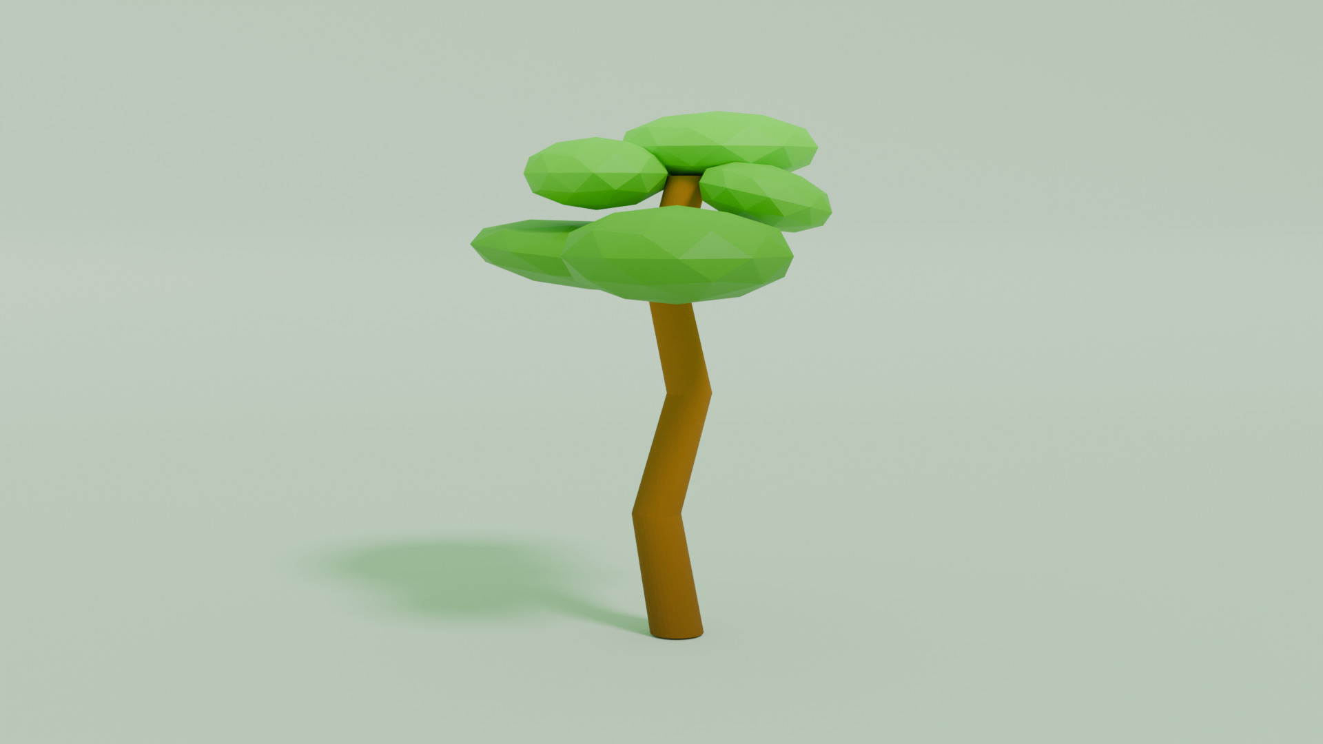 Tree Low Poly Low-poly 3D model_7
