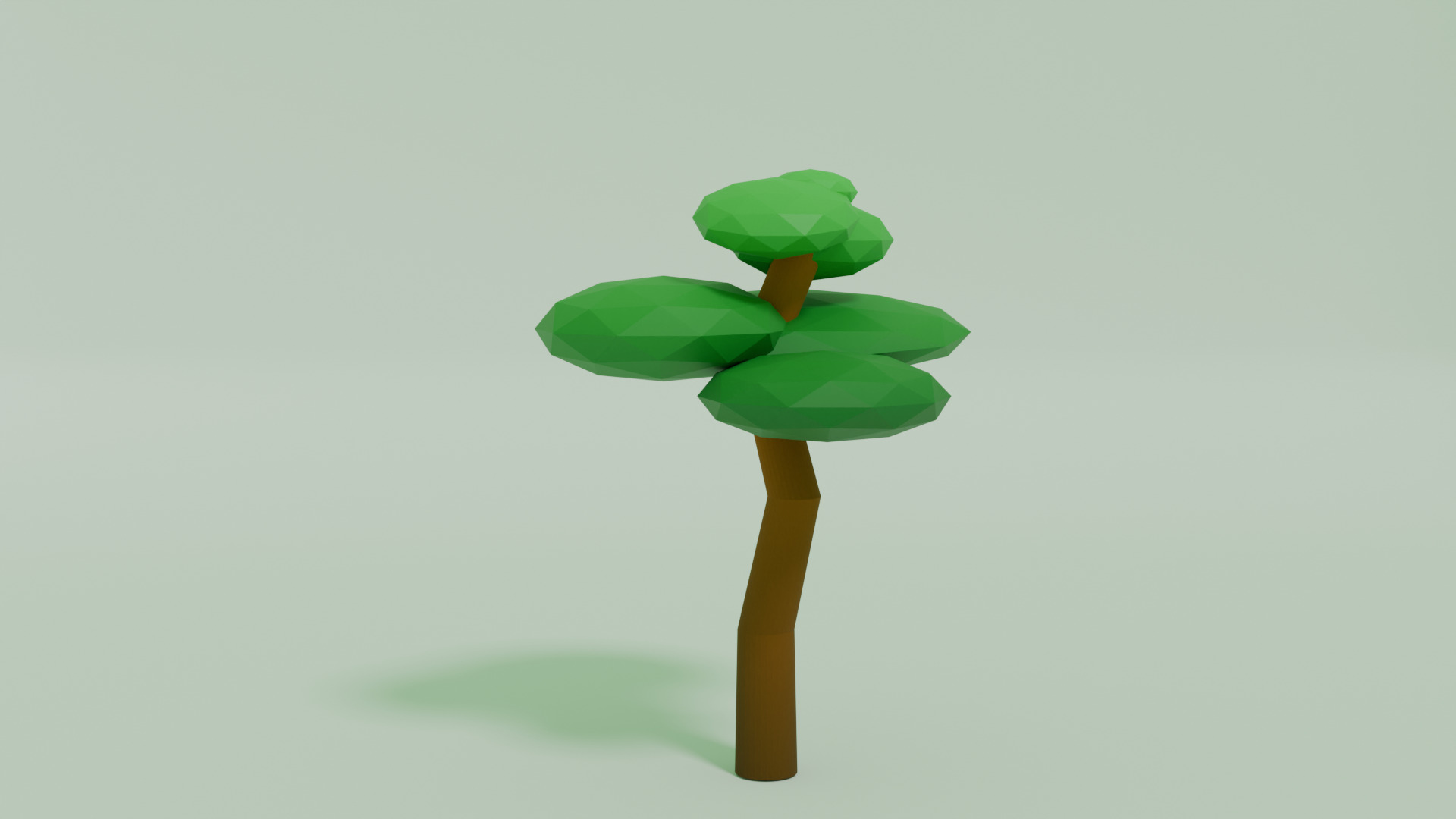Tree Low Poly Low-poly 3D model_4