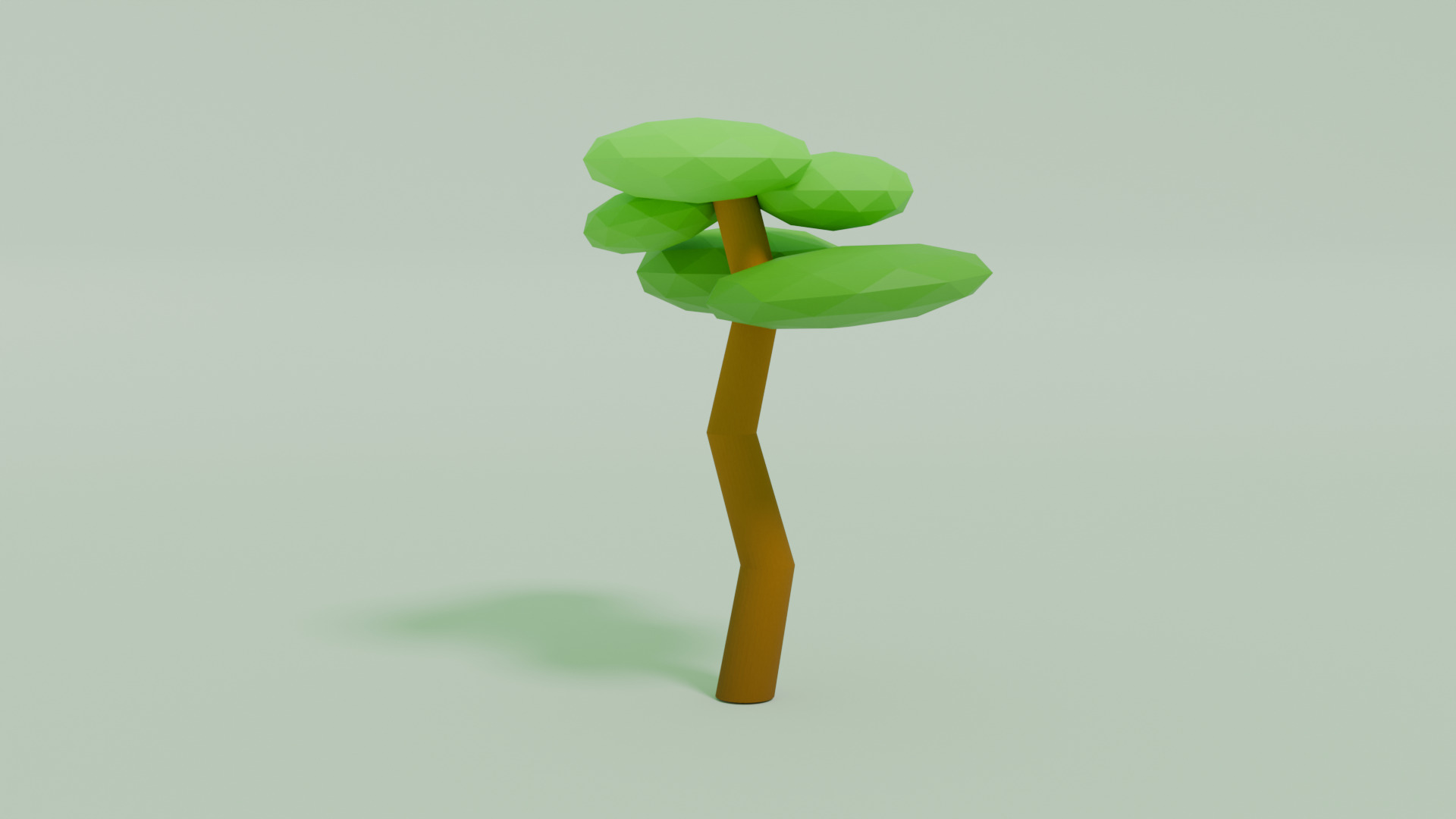 Tree Low Poly Low-poly 3D model_5