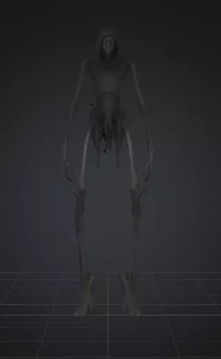 Alien from the Subconscious The Shadow of Fear Low-poly 3D model_0