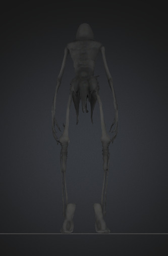 Alien from the Subconscious The Shadow of Fear Low-poly 3D model_2