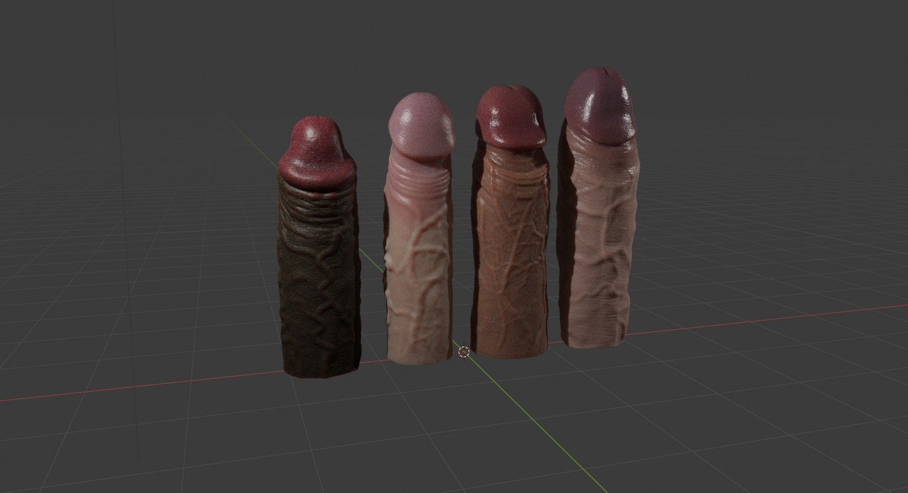 Penis Variety Bundle 3D Model Collection_3