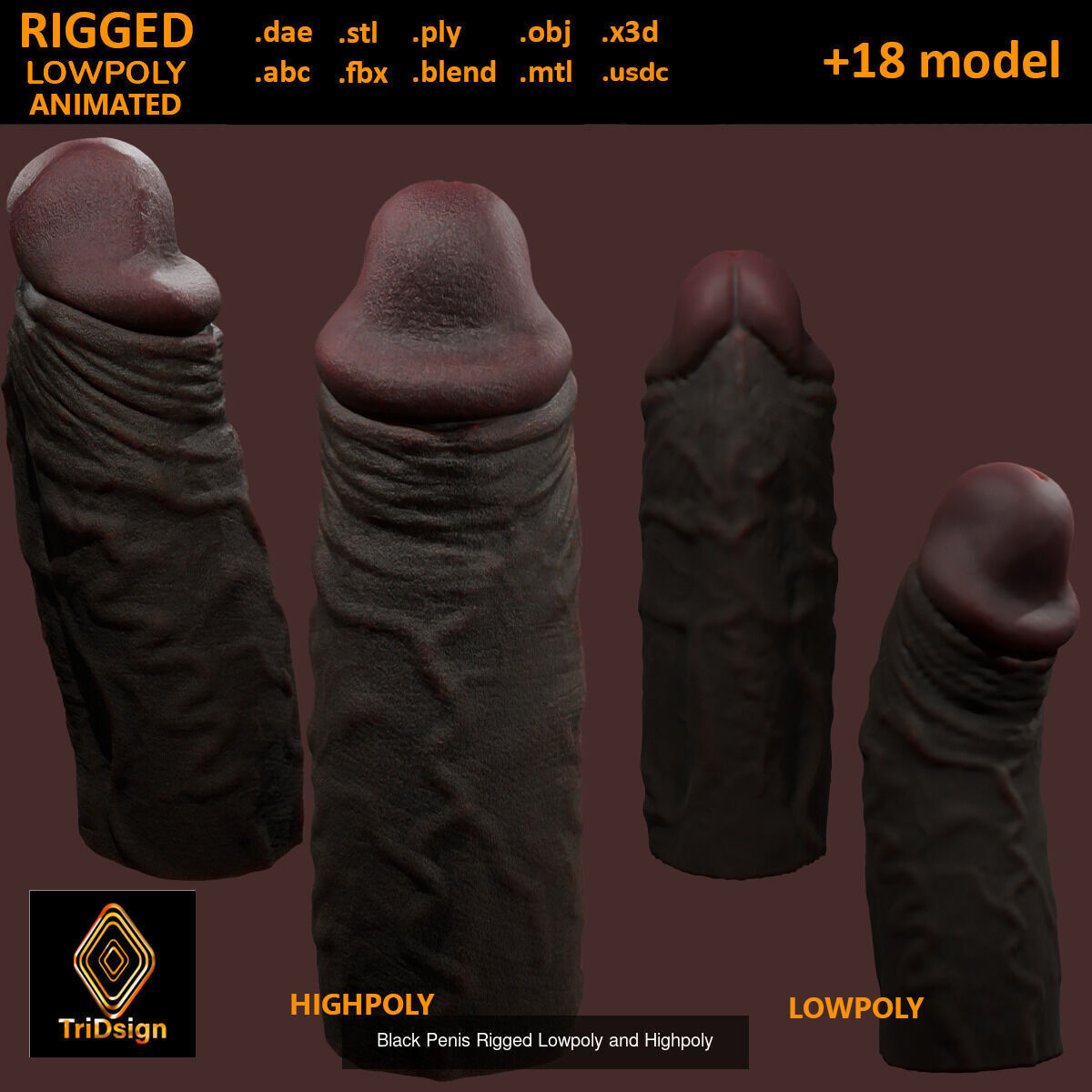 Penis Variety Bundle 3D Model Collection_5