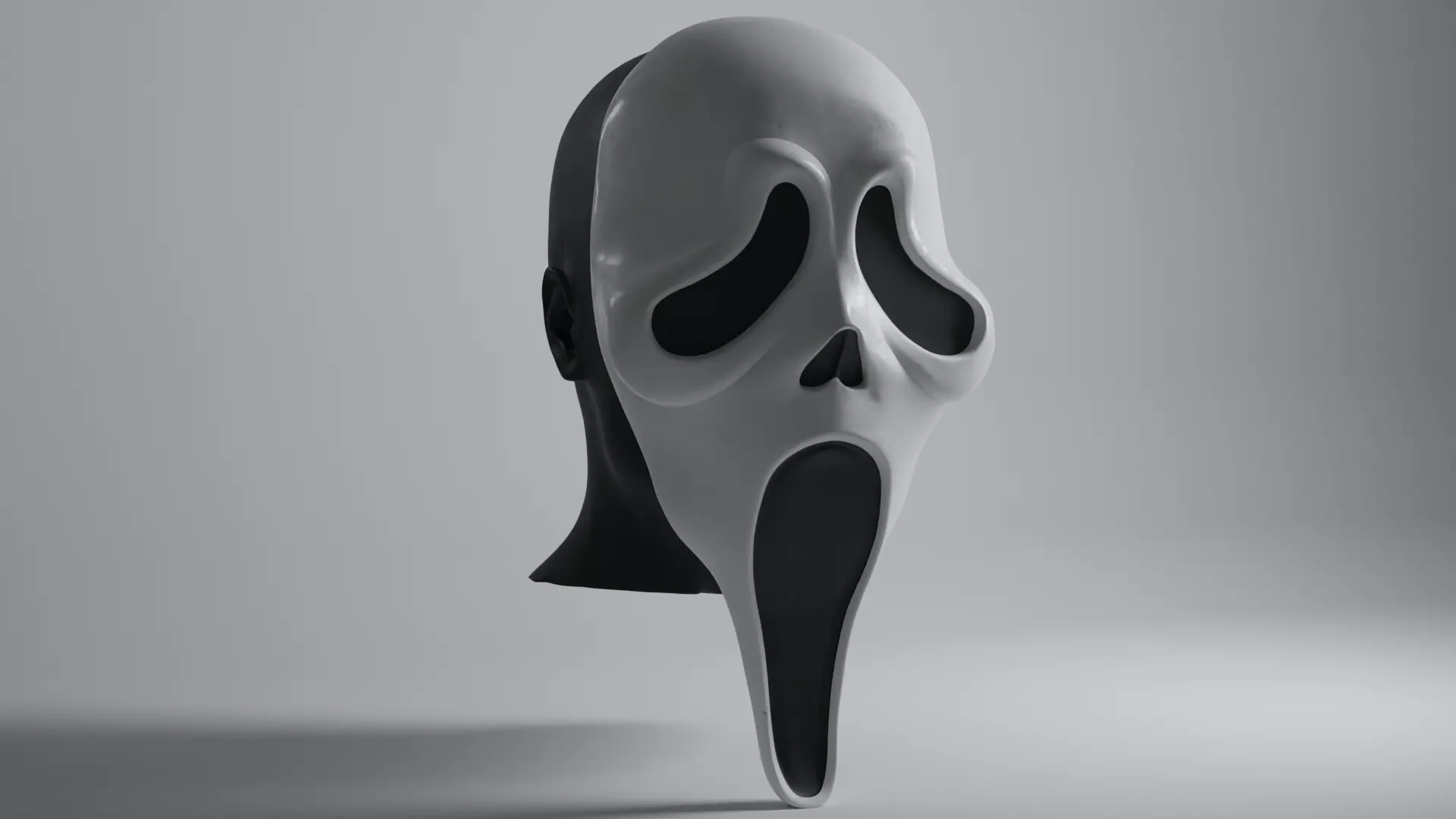 Scream Ghostface Mask 3D print model_0