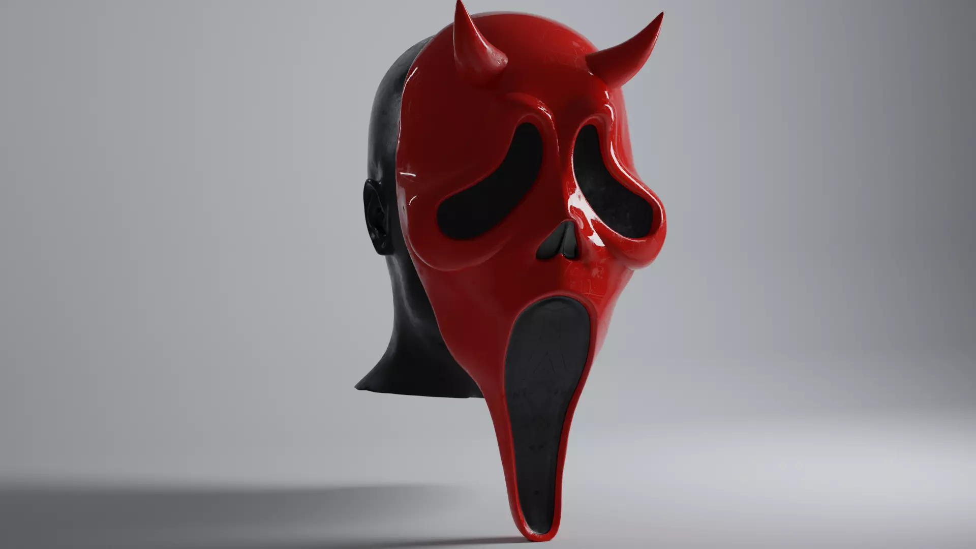 Devil Scream Mask 3D print model_0