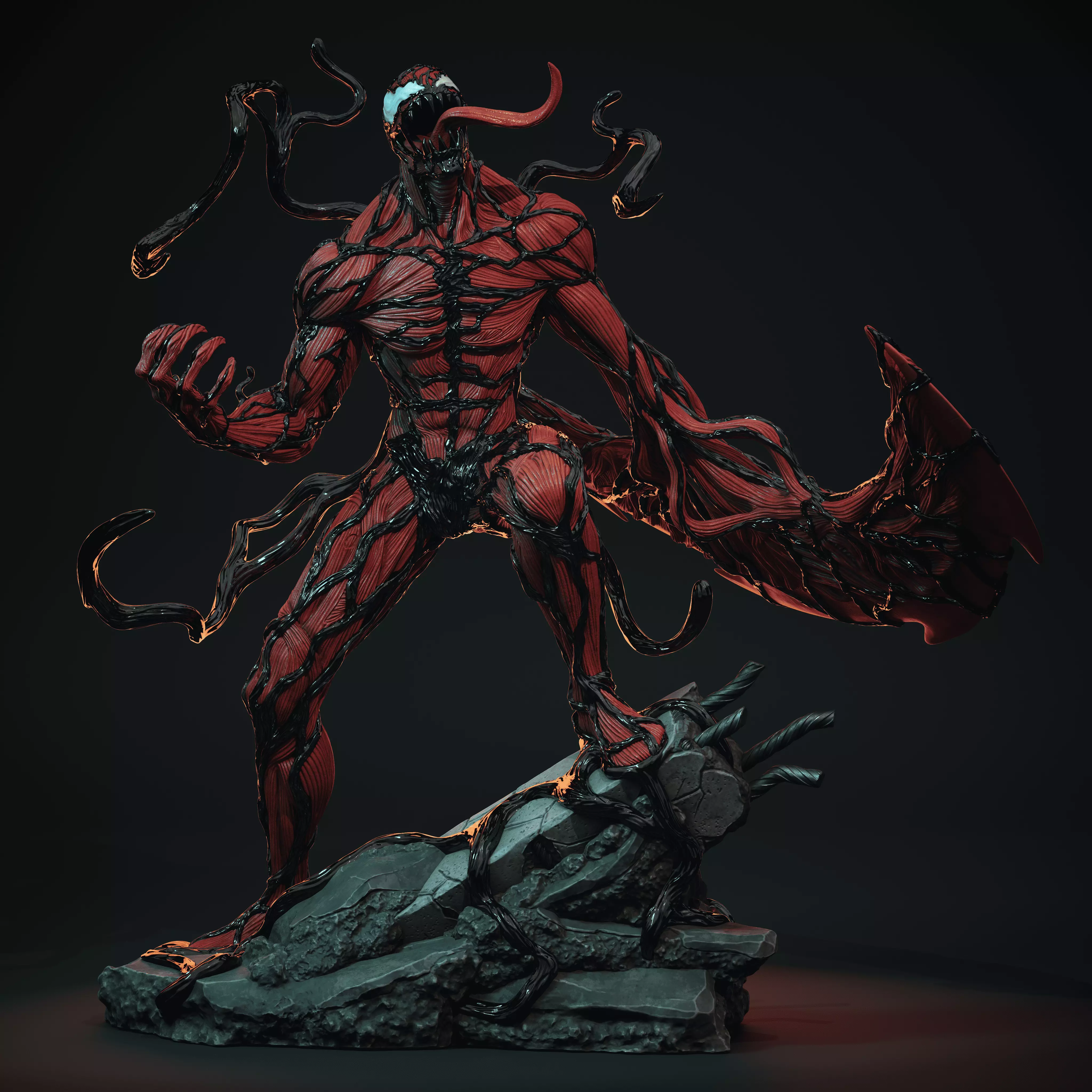 Carnage 3D print model_0