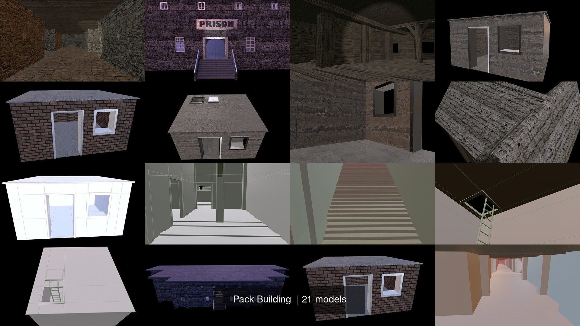 Pack Building  3D Model Collection_3
