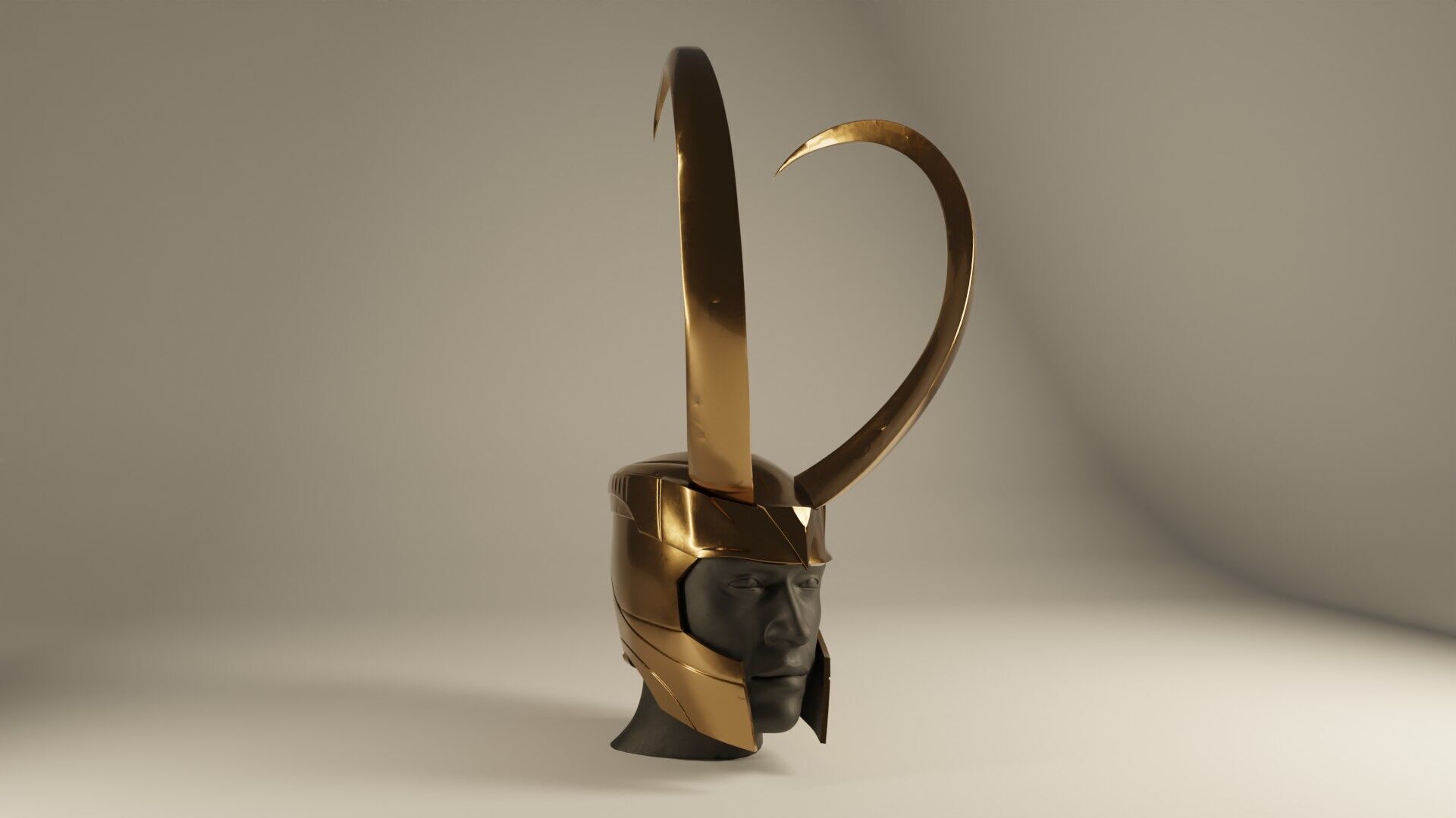 Loki Helmet 3D print model_3