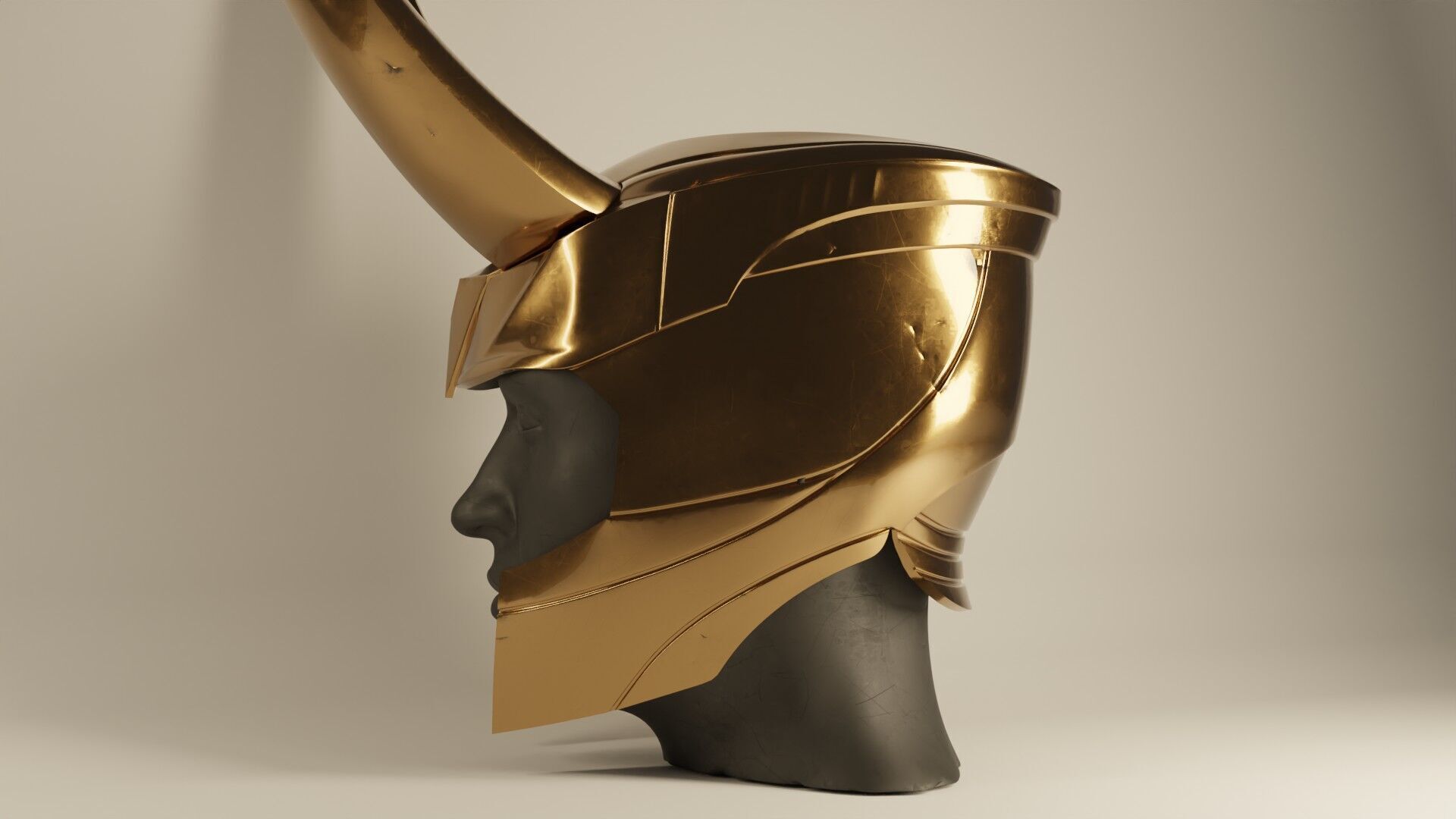 Loki Helmet 3D print model_1
