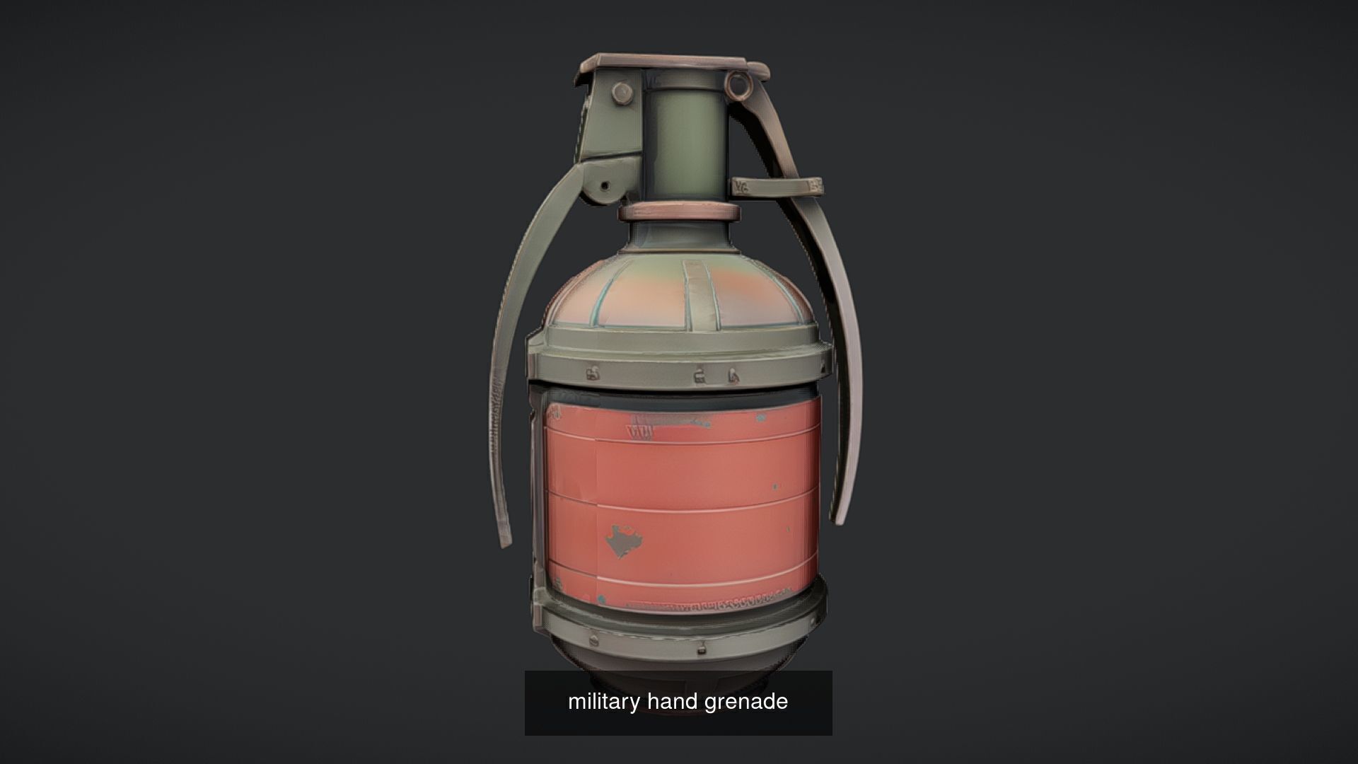 Realistic Grenade 3D Model - High-Poly Military Hand Grenade 3D Model Collection_45