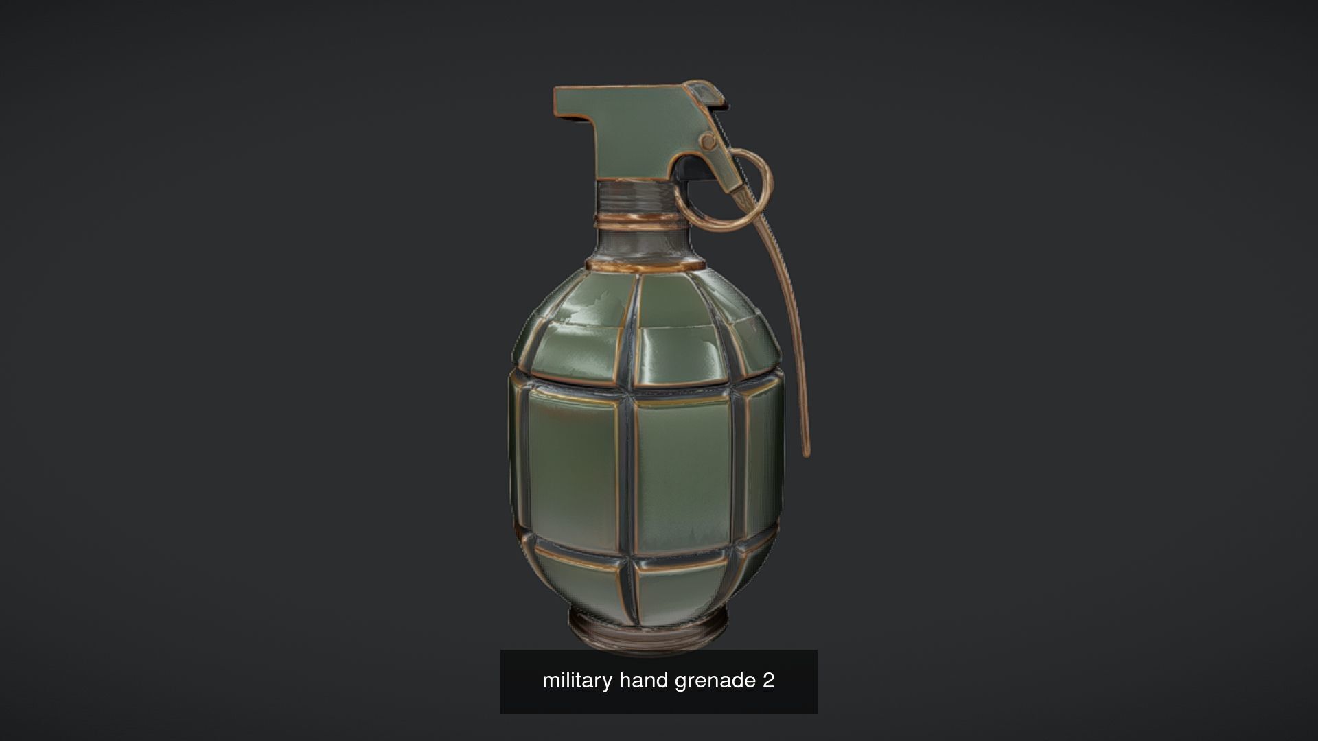 Realistic Grenade 3D Model - High-Poly Military Hand Grenade 3D Model Collection_44