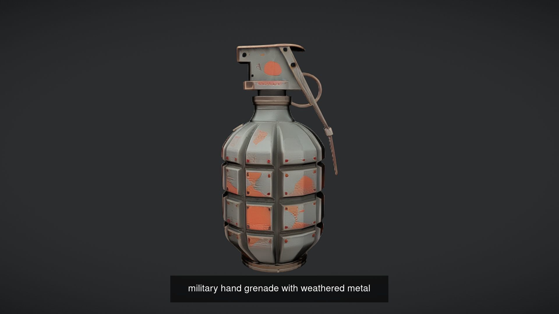 Realistic Grenade 3D Model - High-Poly Military Hand Grenade 3D Model Collection_43