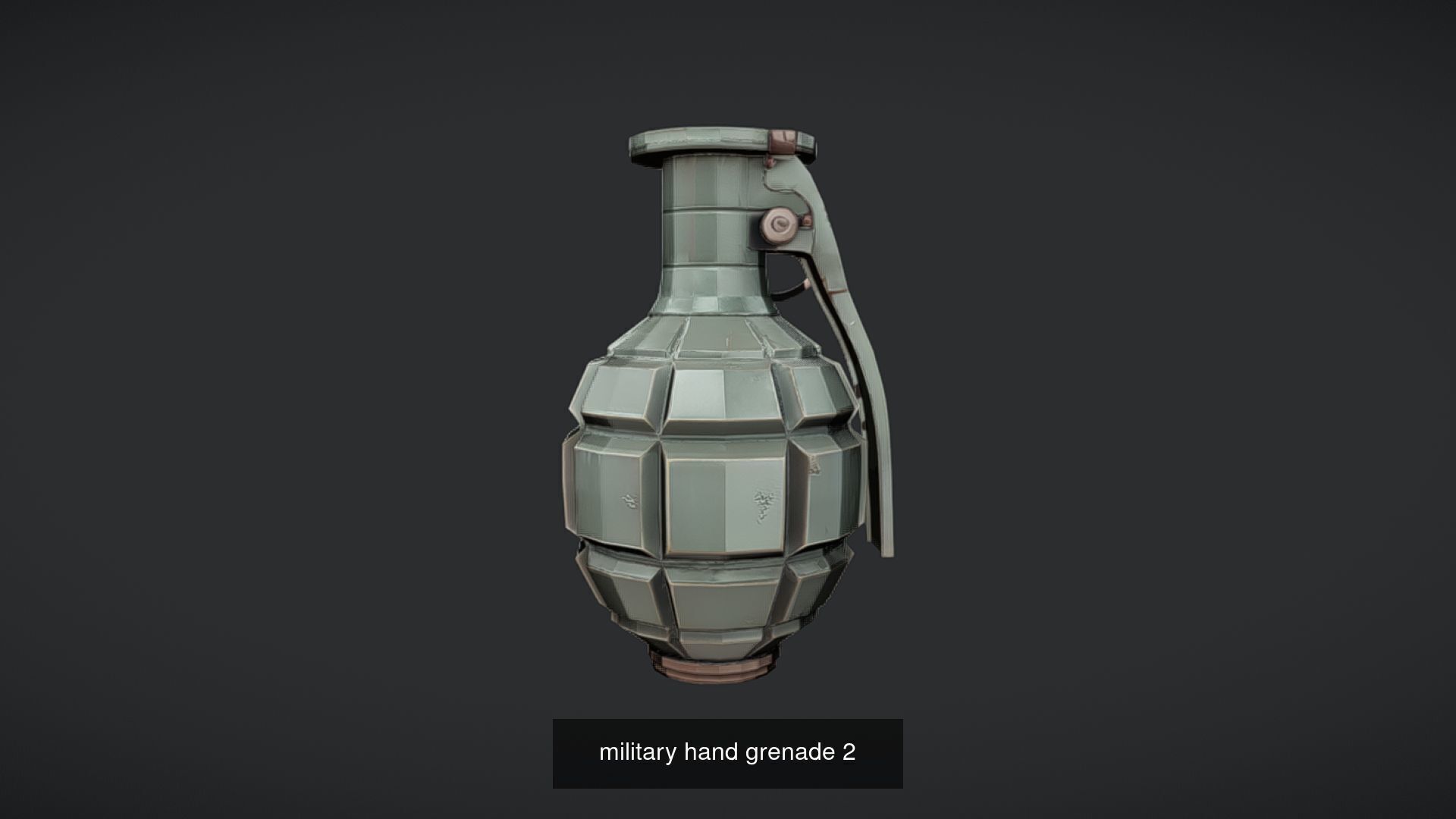 Realistic Grenade 3D Model - High-Poly Military Hand Grenade 3D Model Collection_24