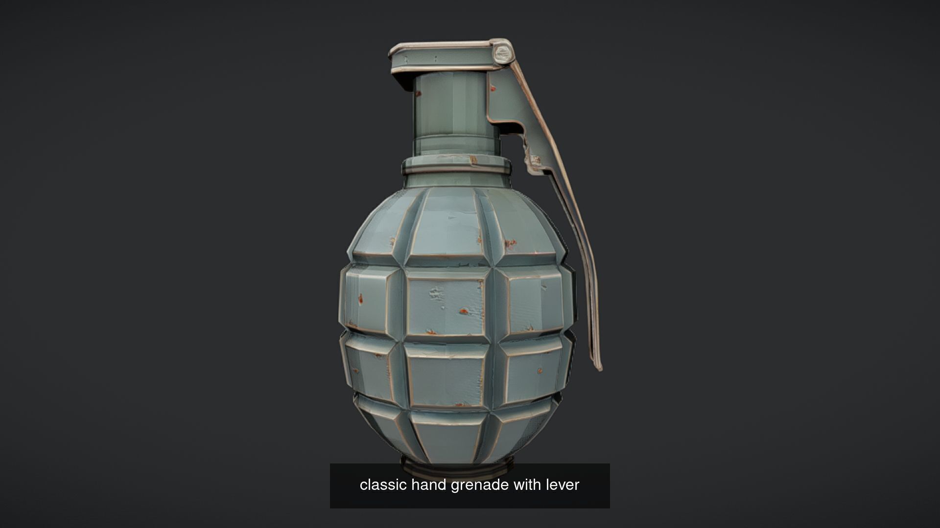 Realistic Grenade 3D Model - High-Poly Military Hand Grenade 3D Model Collection_28
