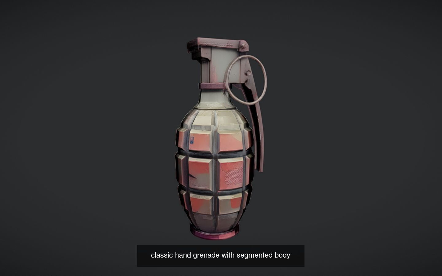 Realistic Grenade 3D Model - High-Poly Military Hand Grenade 3D Model Collection_13