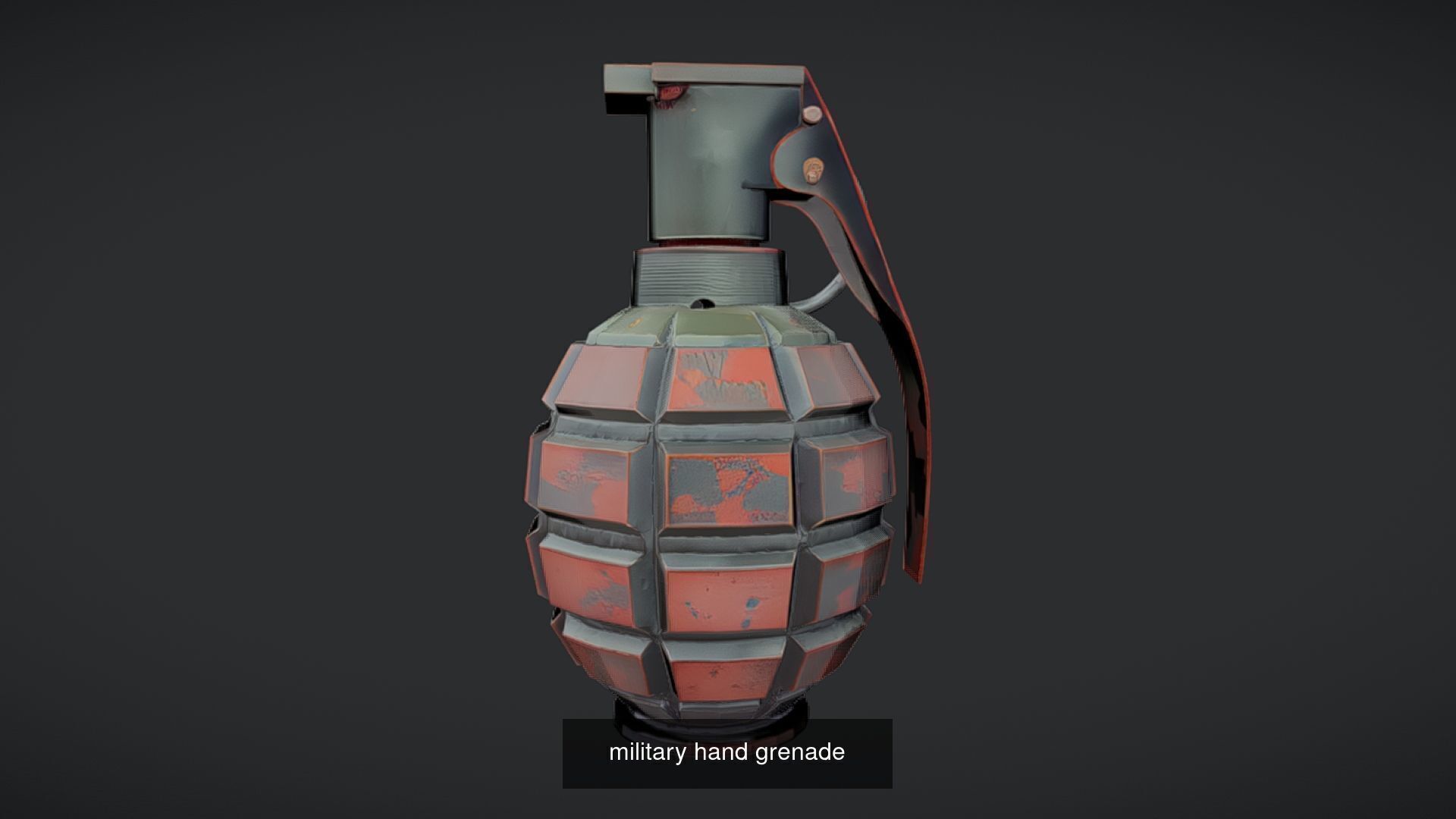 Realistic Grenade 3D Model - High-Poly Military Hand Grenade 3D Model Collection_32