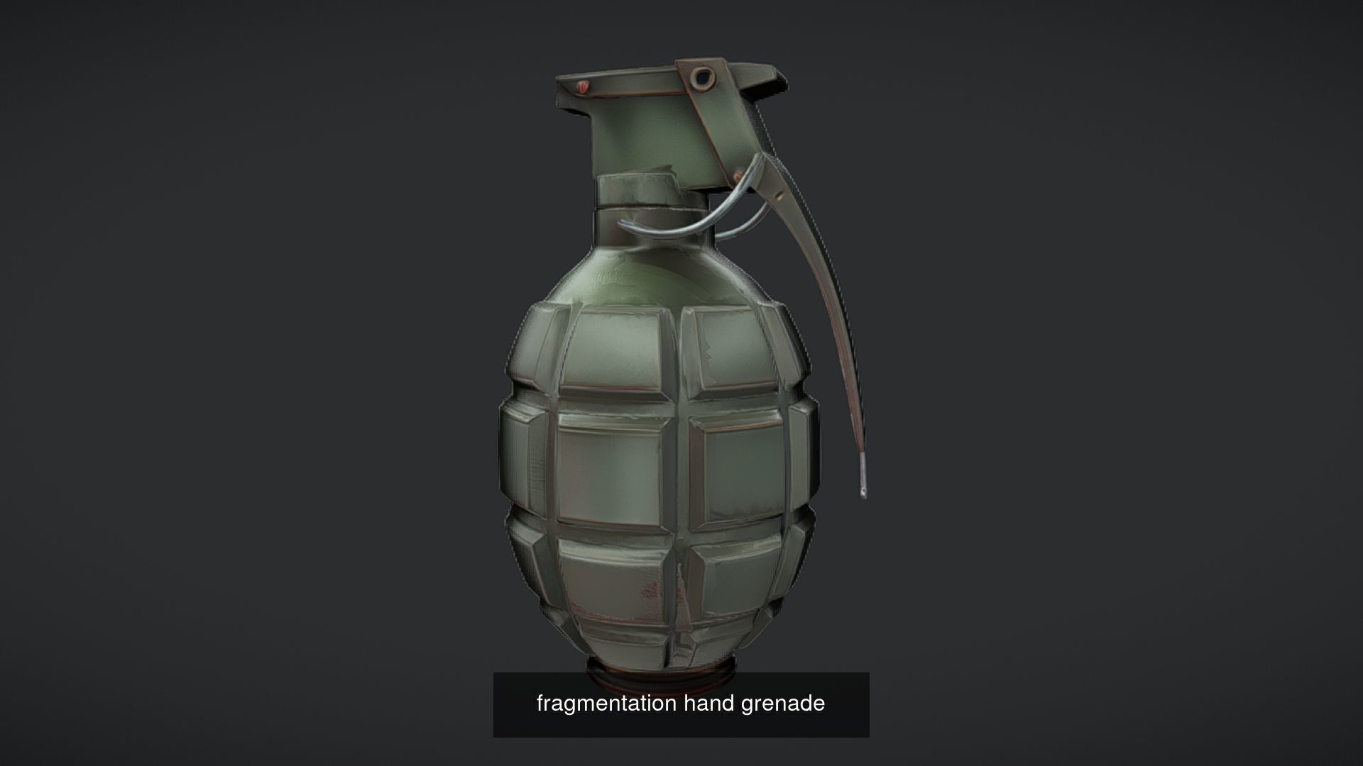 Realistic Grenade 3D Model - High-Poly Military Hand Grenade 3D Model Collection_23