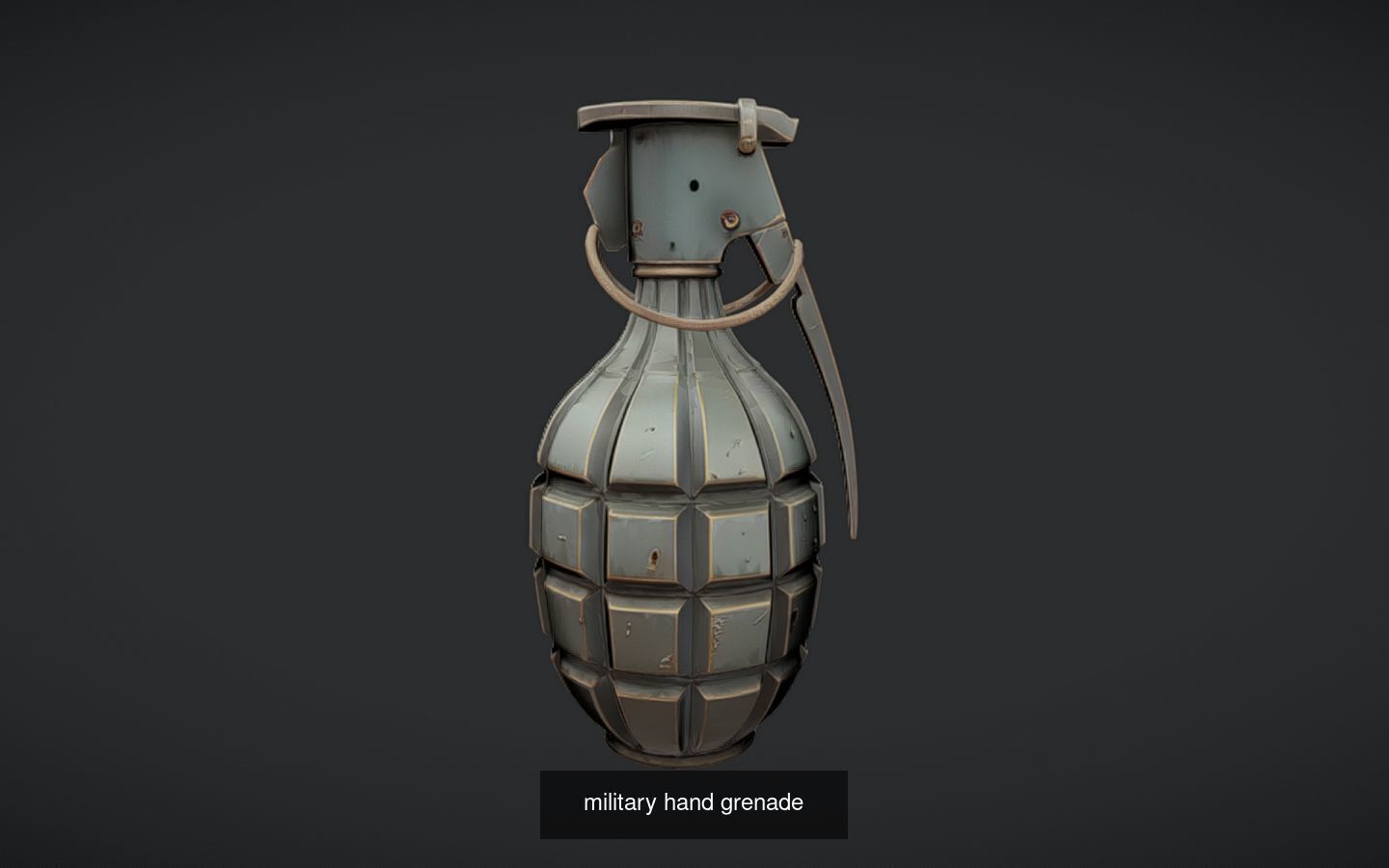 Realistic Grenade 3D Model - High-Poly Military Hand Grenade 3D Model Collection_16
