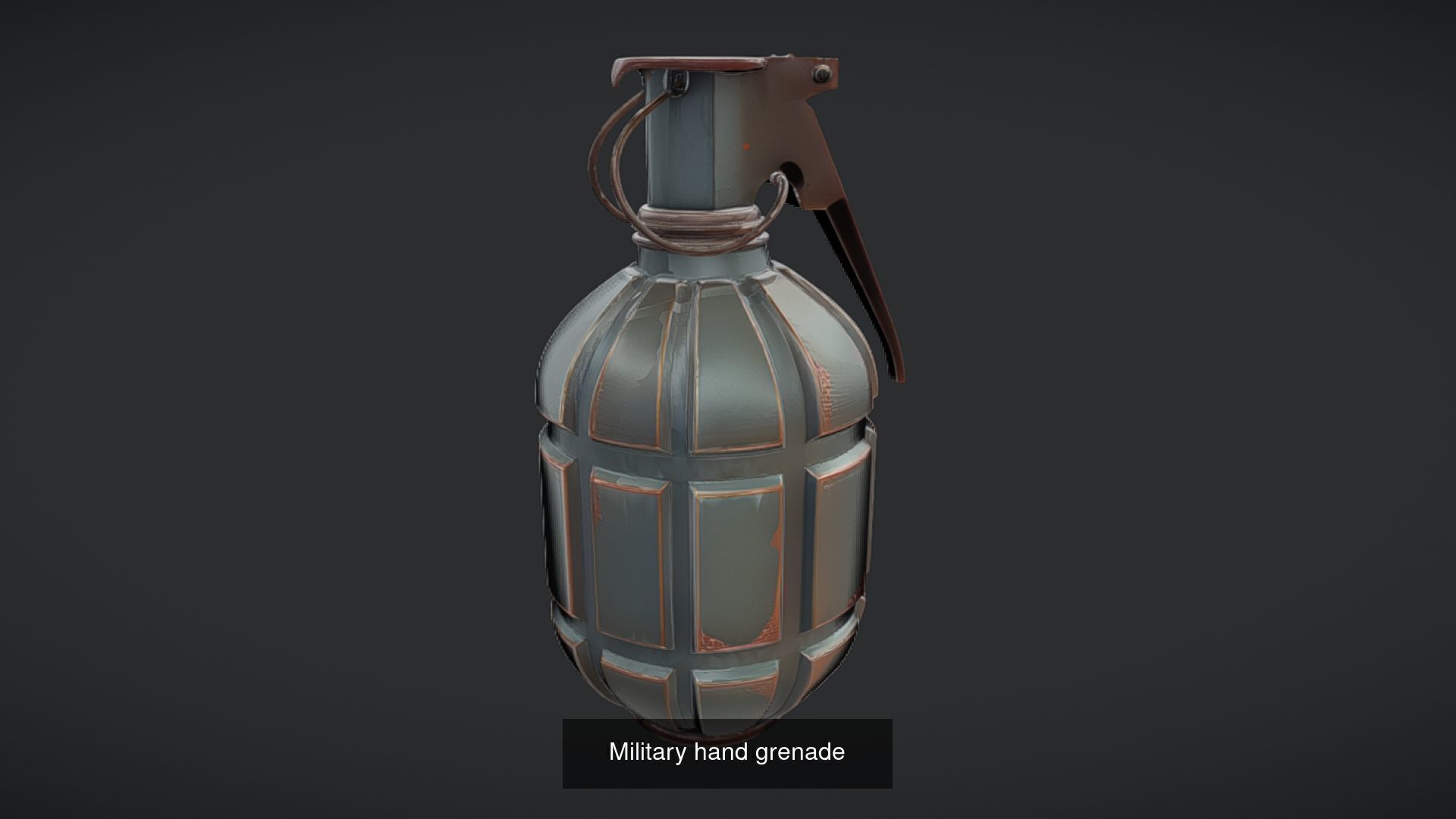 Realistic Grenade 3D Model - High-Poly Military Hand Grenade 3D Model Collection_36