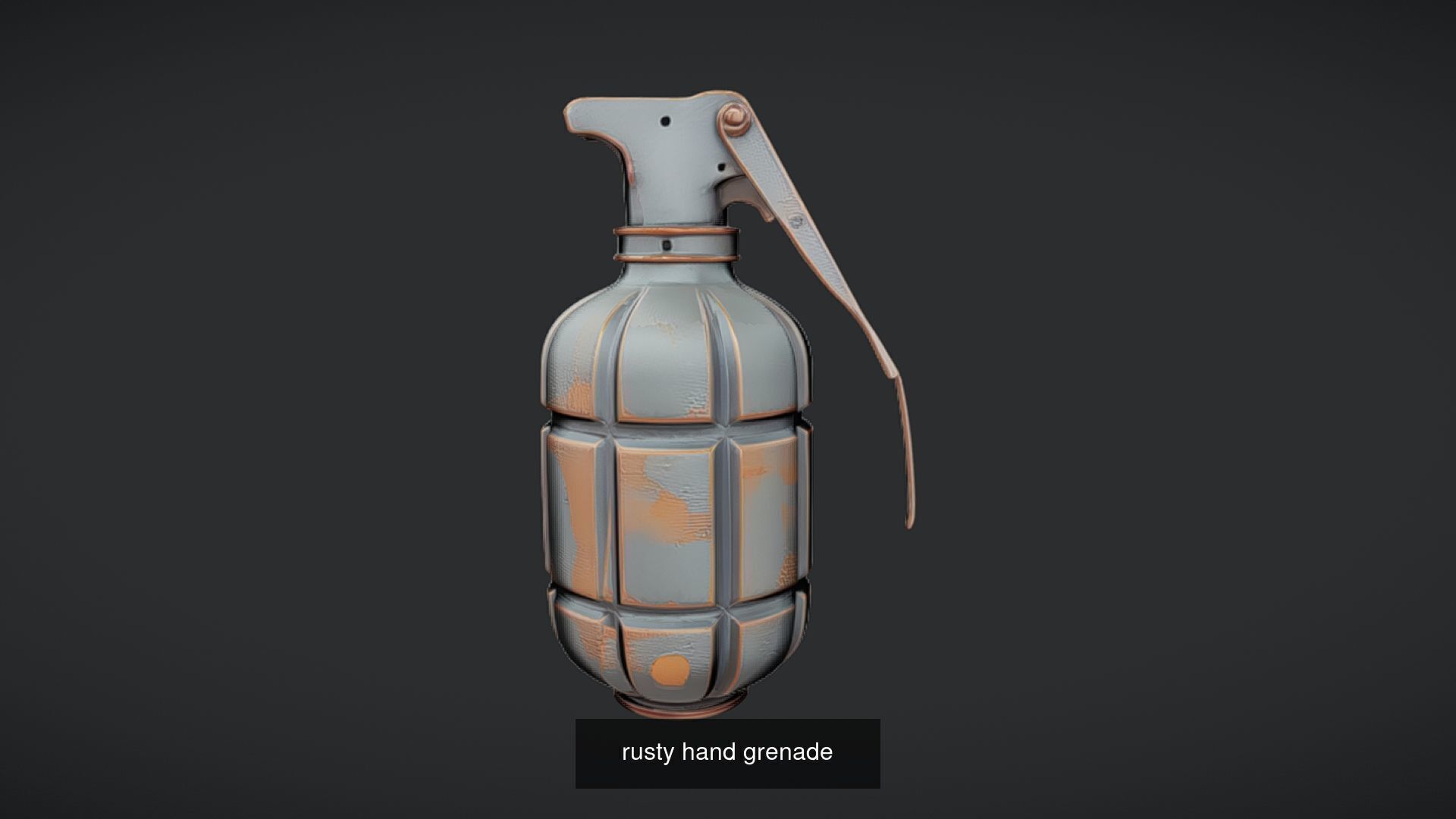Realistic Grenade 3D Model - High-Poly Military Hand Grenade 3D Model Collection_34
