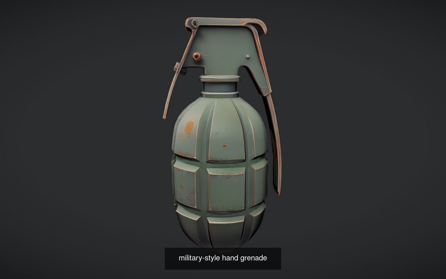 Realistic Grenade 3D Model - High-Poly Military Hand Grenade 3D Model Collection_14