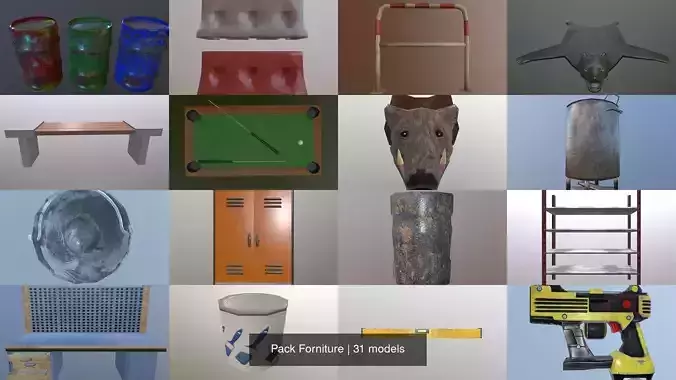 Pack Forniture 3D Model Collection