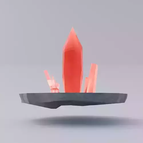 Crystal Gemstone Low-poly 3D model