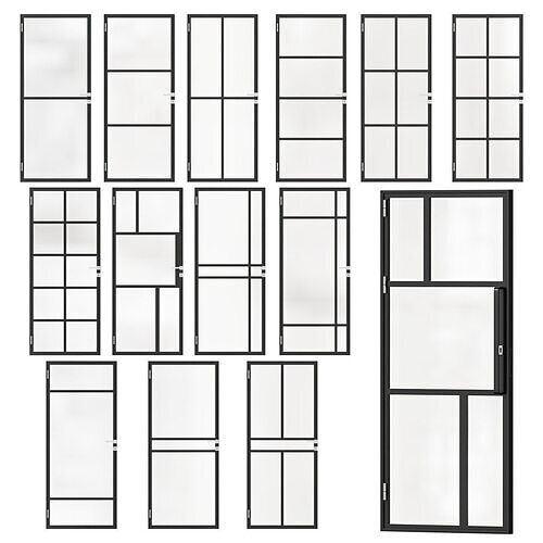 Set of doors 3D model