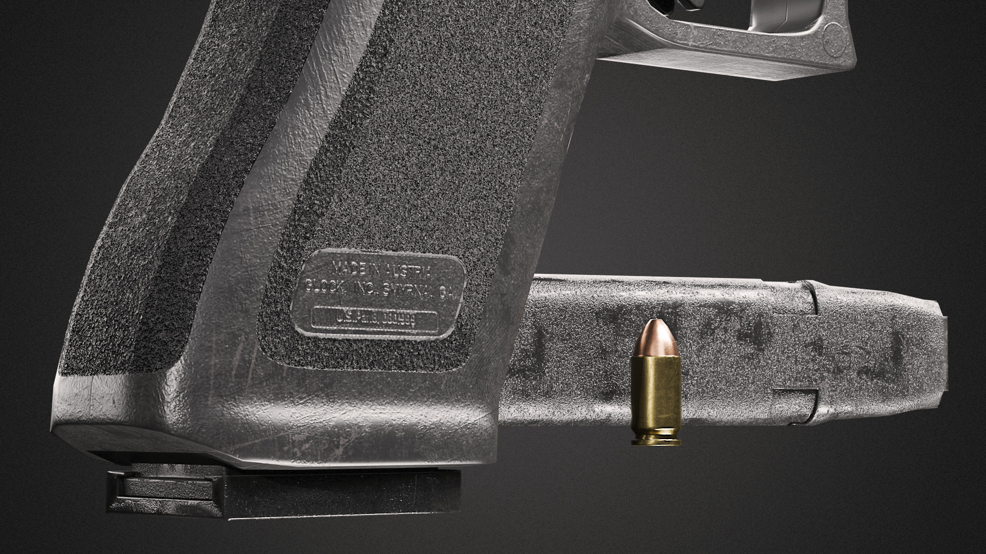 Glock 17 Gen 5 GameReady Low-poly 3D model_10