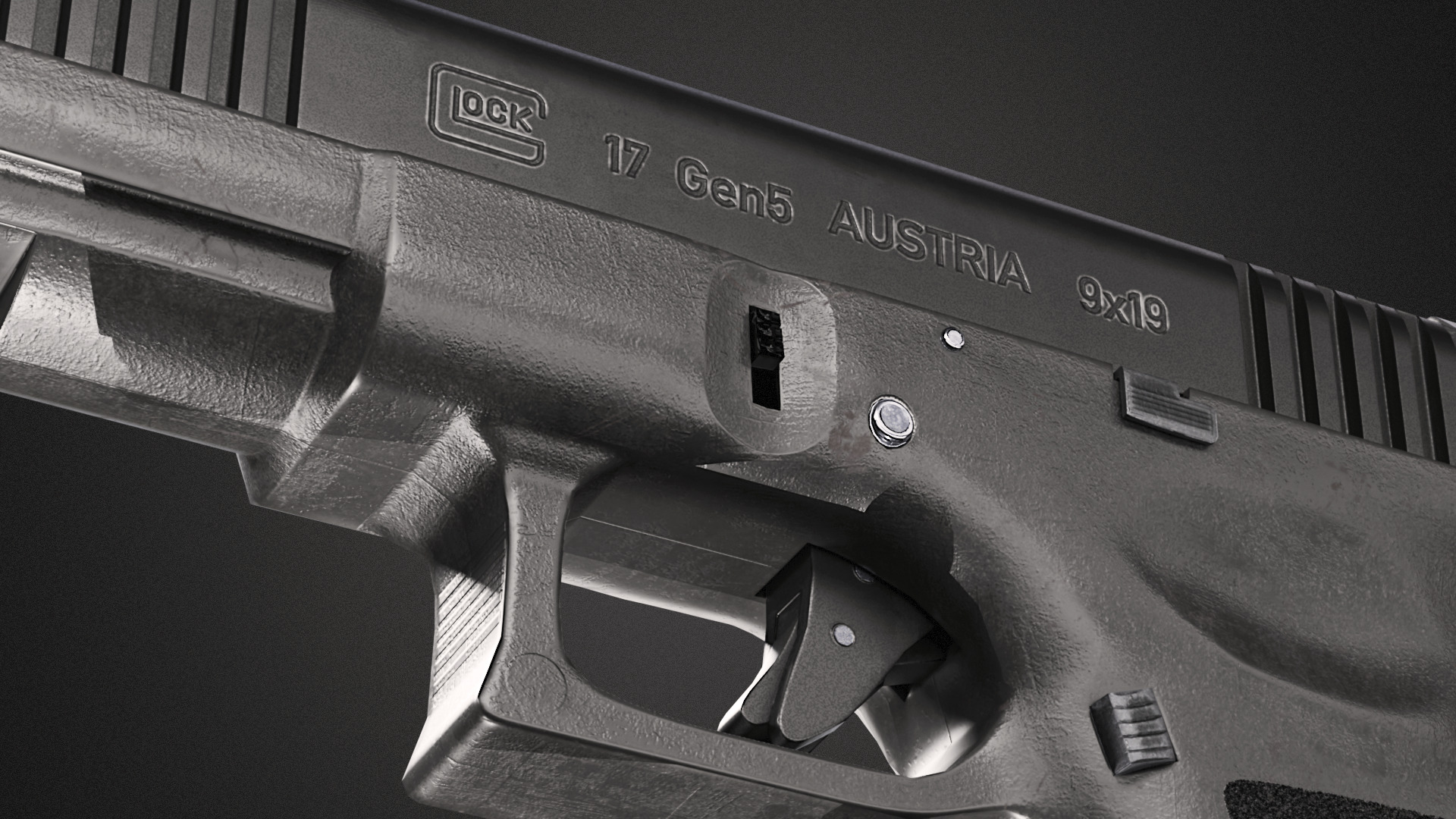 Glock 17 Gen 5 GameReady Low-poly 3D model_5